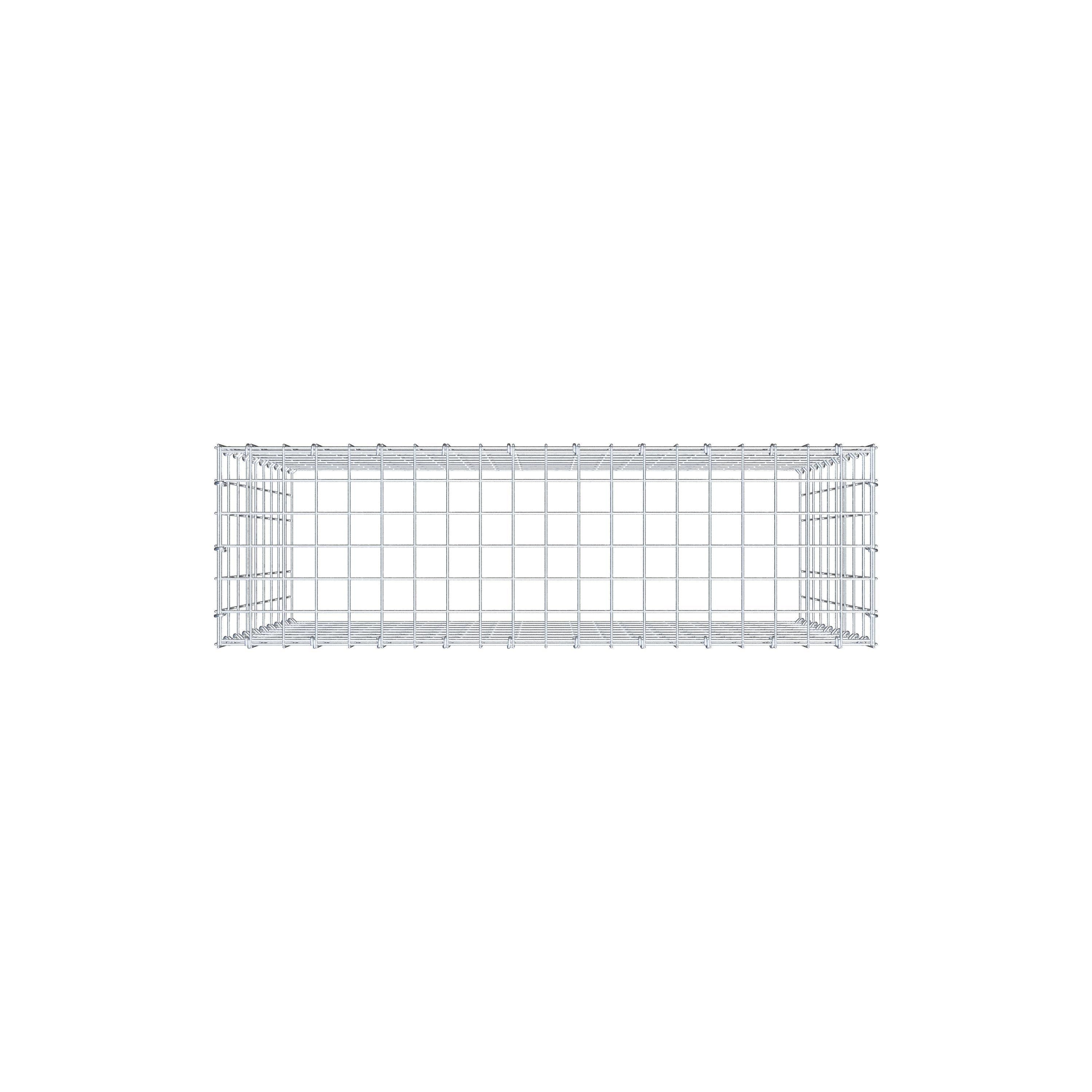 Anbaugabione Typ 3 100 cm x 90 cm x 30 cm (L x H x T), Maschenweite 5 cm x 10 cm, C-Ring