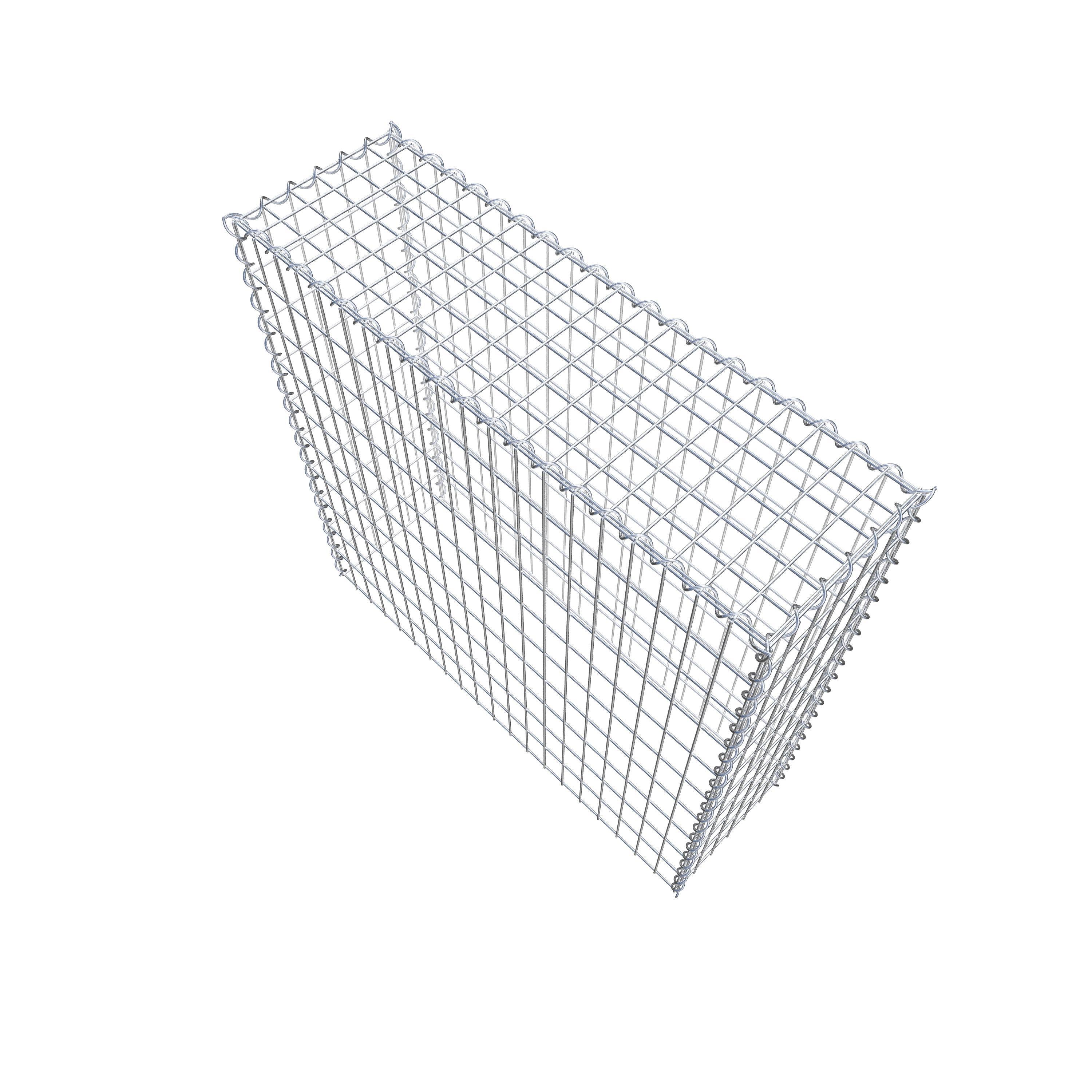 Gavión adulto tipo 3 100 cm x 100 cm x 30 cm (largo x alto x profundidad), tamaño de malla 5 cm x 10 cm, espiral