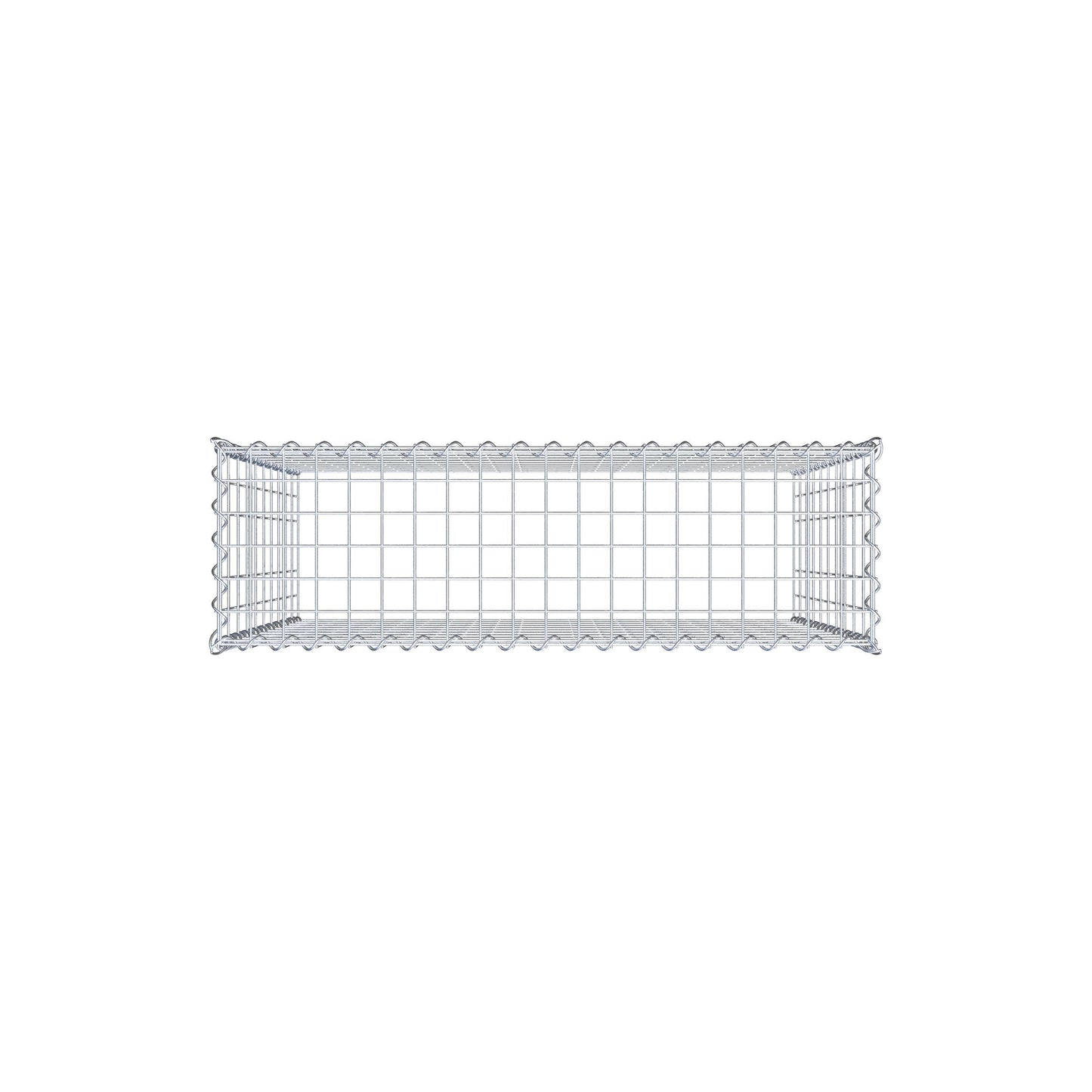 Gabbione aggiuntivo tipo 3 100 cm x 100 cm x 30 cm (L x H x P), dimensione maglia 5 cm x 10 cm, a spirale