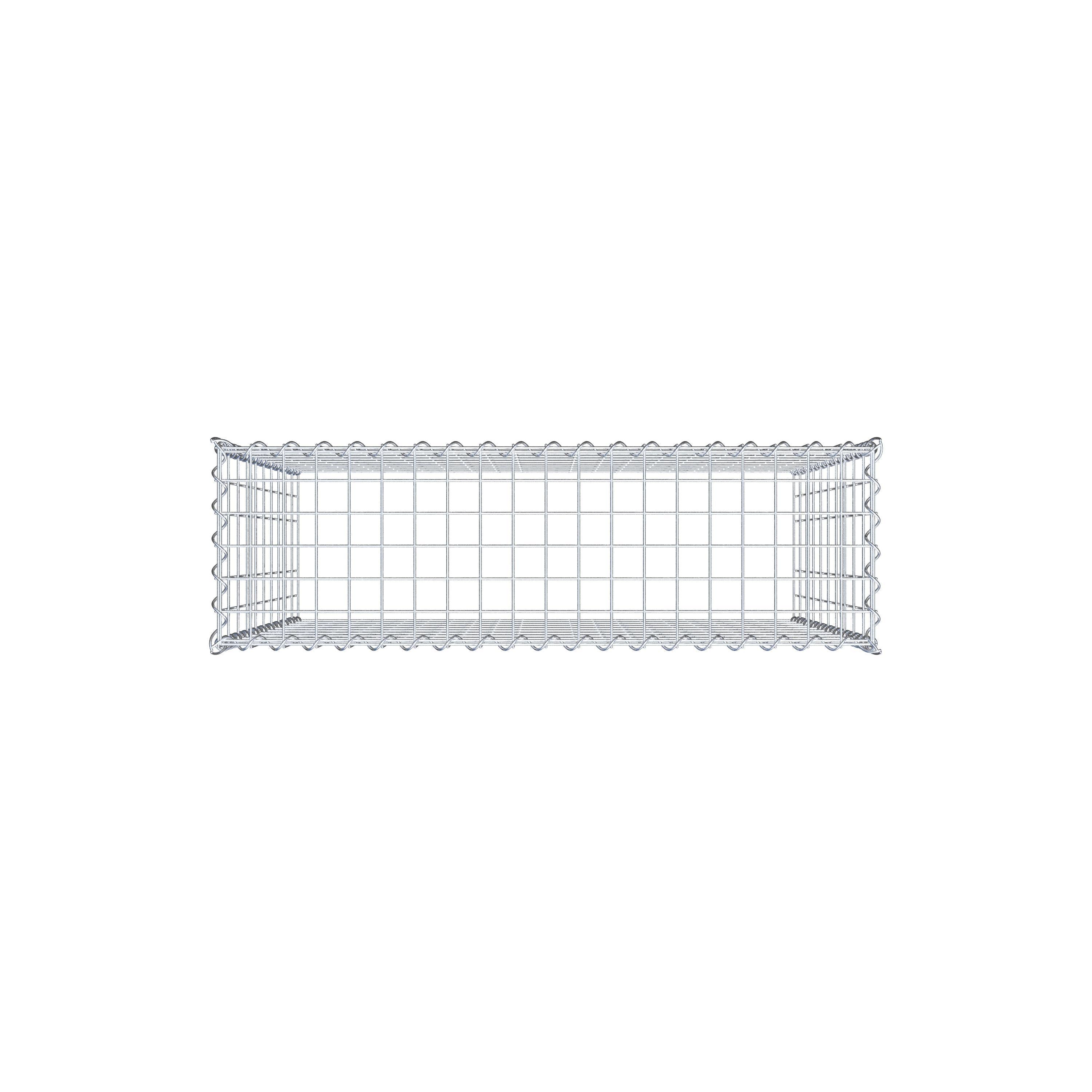 Gavión adulto tipo 3 100 cm x 100 cm x 30 cm (largo x alto x profundidad), tamaño de malla 5 cm x 10 cm, espiral