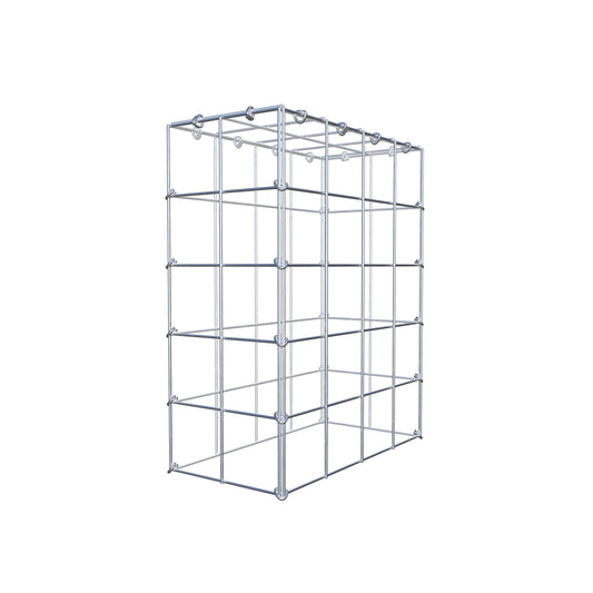 Mounted gabion type 3 50 cm x 40 cm x 20 cm (L x H x D), mesh size 10 cm x 10 cm, C-ring