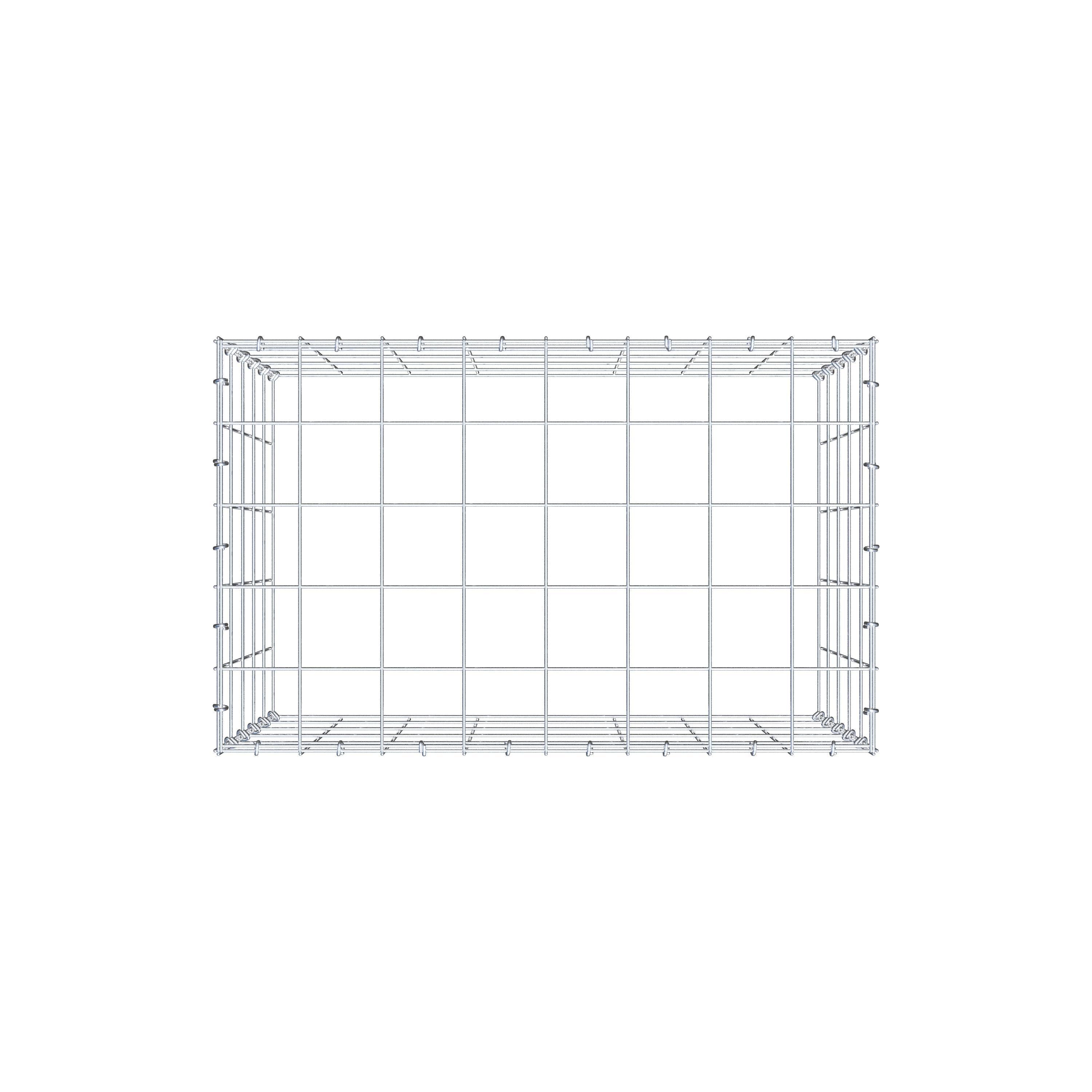 Anbaugabione Typ 3 80 cm x 50 cm x 50 cm (L x H x T), Maschenweite 10 cm x 10 cm, C-Ring