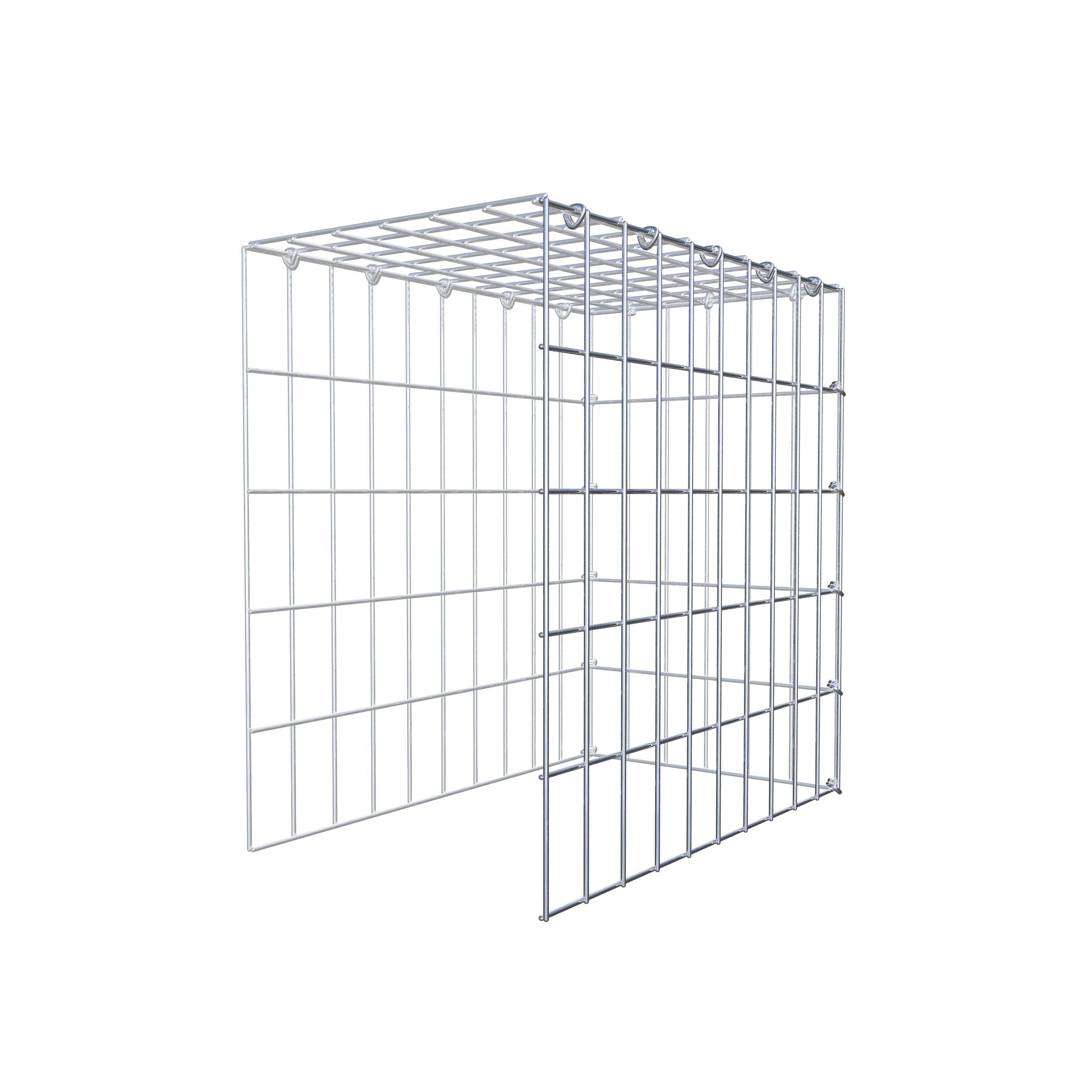 Anbaugabione Typ 4 50 cm x 50 cm x 30 cm (L x H x T), Maschenweite 5 cm x 10 cm, C-Ring