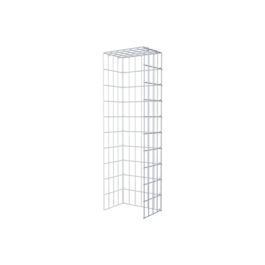 Fästbar gabion typ 4 100 cm x 20 cm x 30 cm (L x H x D), maskstorlek 5 cm x 10 cm, C-ring