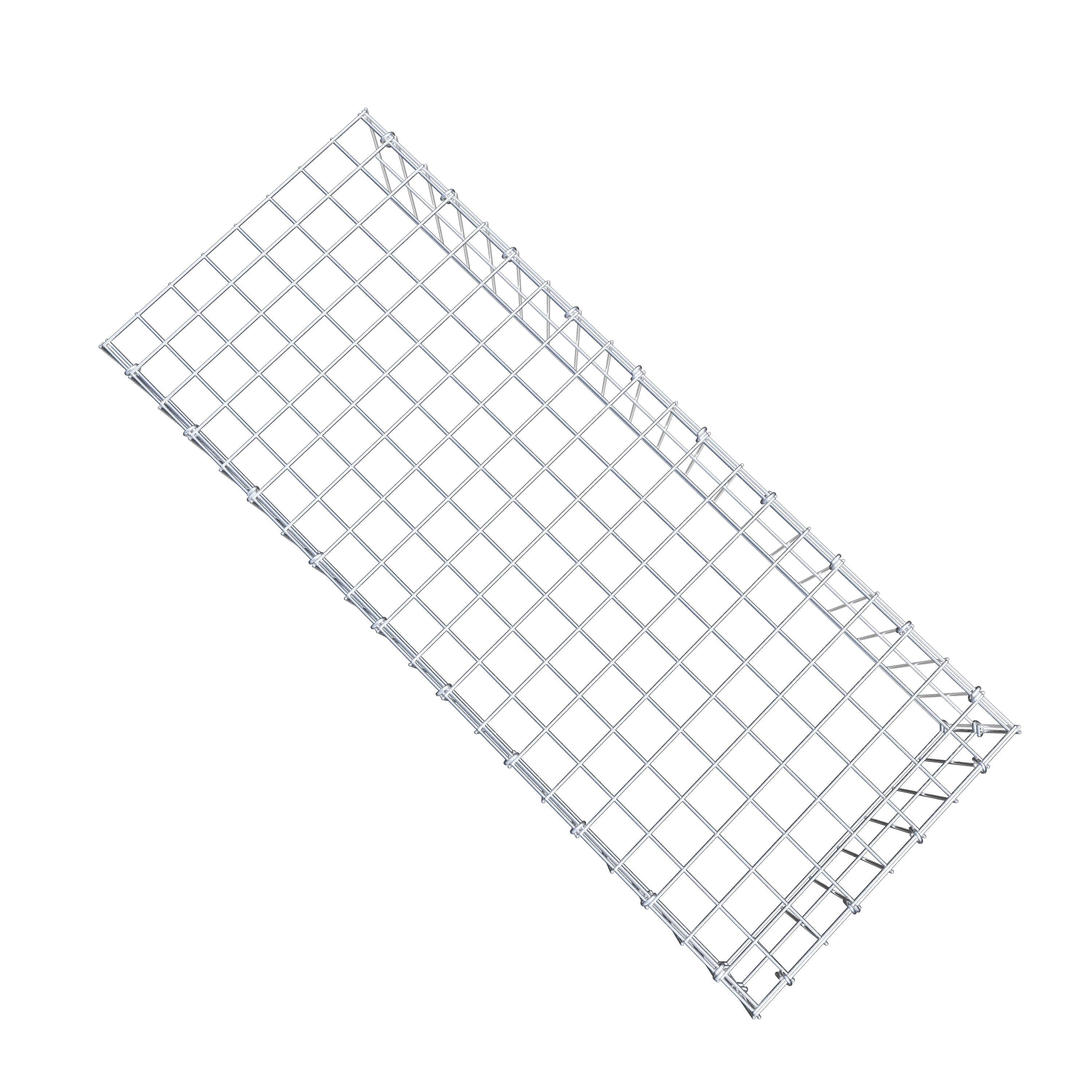 Opzetpaal type 4 100 cm x 20 cm x 40 cm (L x H x D), maaswijdte 5 cm x 10 cm, C-ring