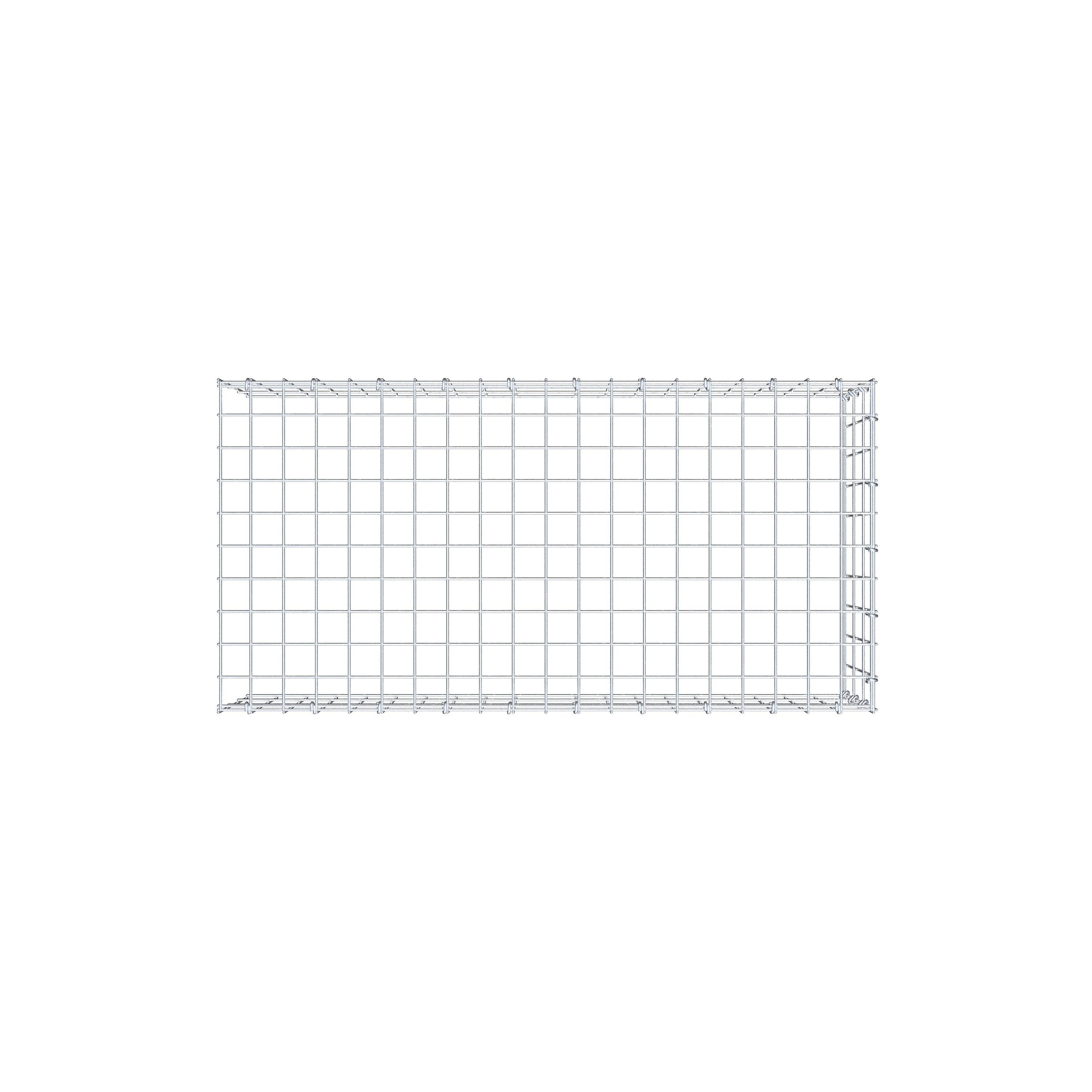Pila adicional tipo 4 100 cm x 30 cm x 50 cm (L x A x P), malla 5 cm x 10 cm, anillo en C