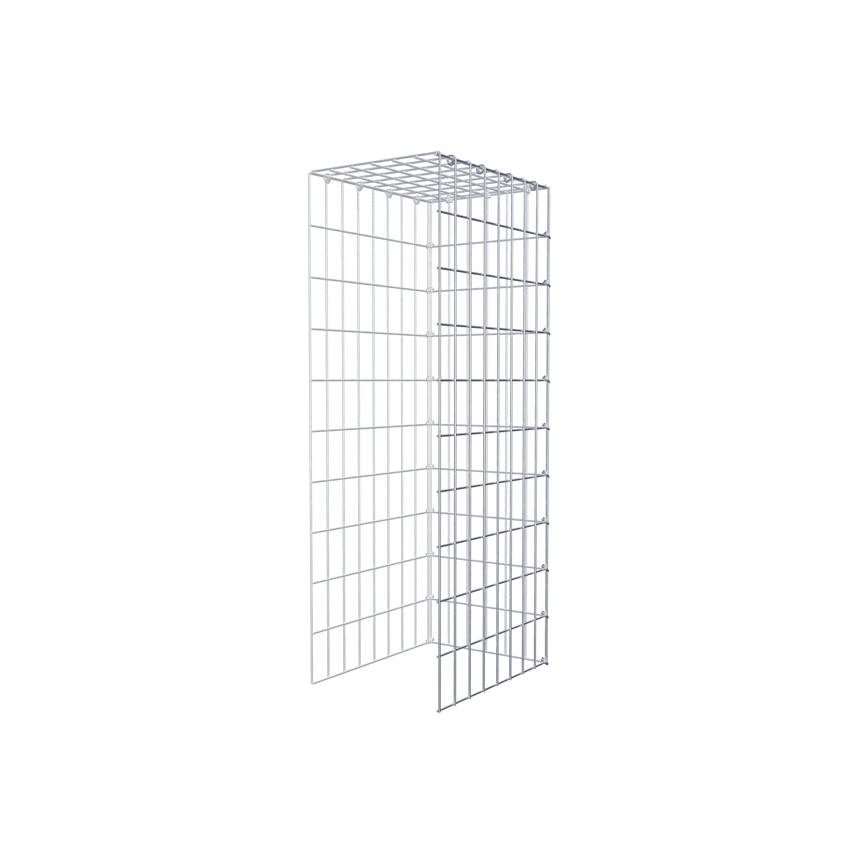 Fourche rapportée type 4 100 cm x 40 cm x 30 cm (L x H x P), mailles 5 cm x 10 cm, anneau C