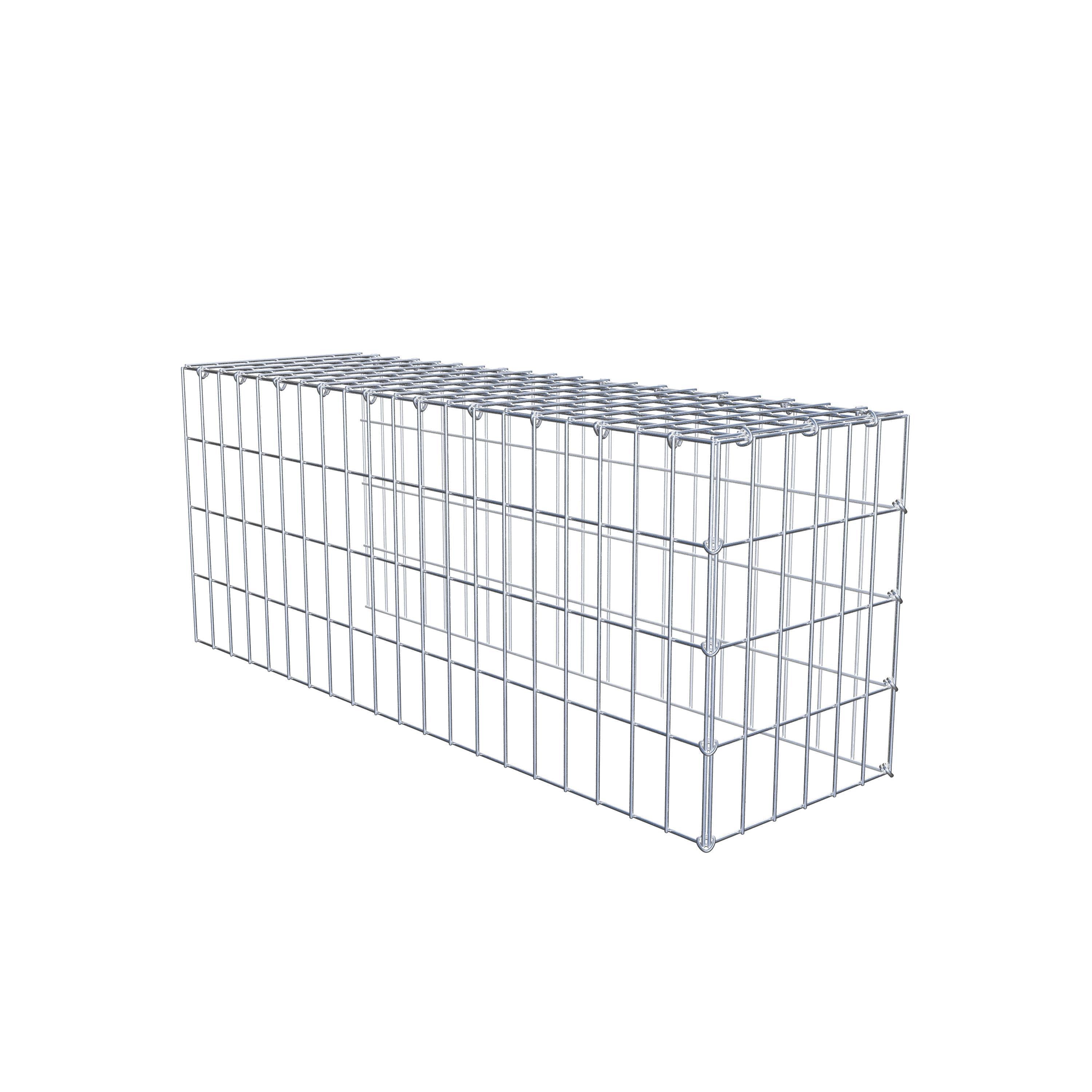 Fourche rapportée type 4 100 cm x 40 cm x 30 cm (L x H x P), mailles 5 cm x 10 cm, anneau C