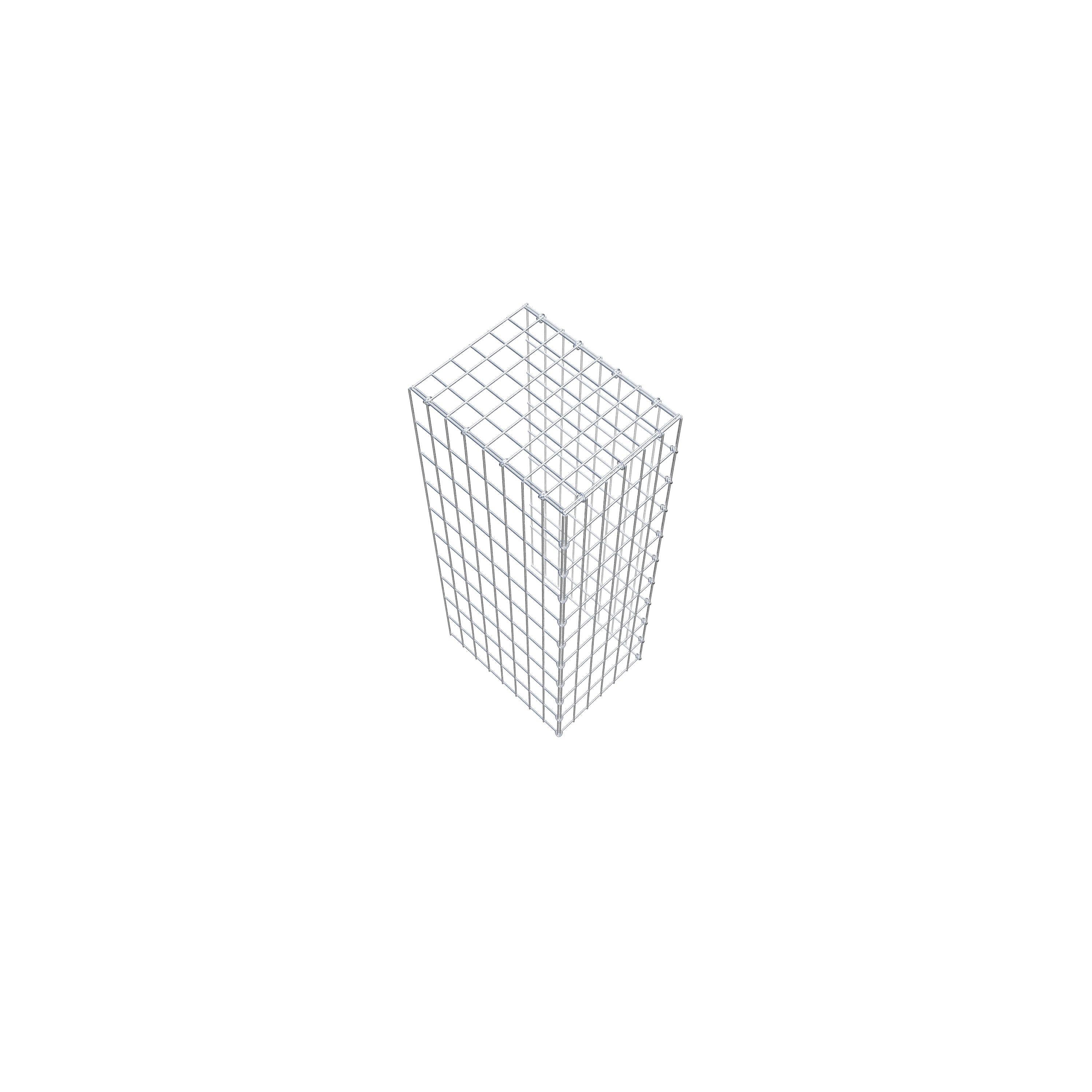 Fourche rapportée type 4 100 cm x 40 cm x 30 cm (L x H x P), mailles 5 cm x 10 cm, anneau C