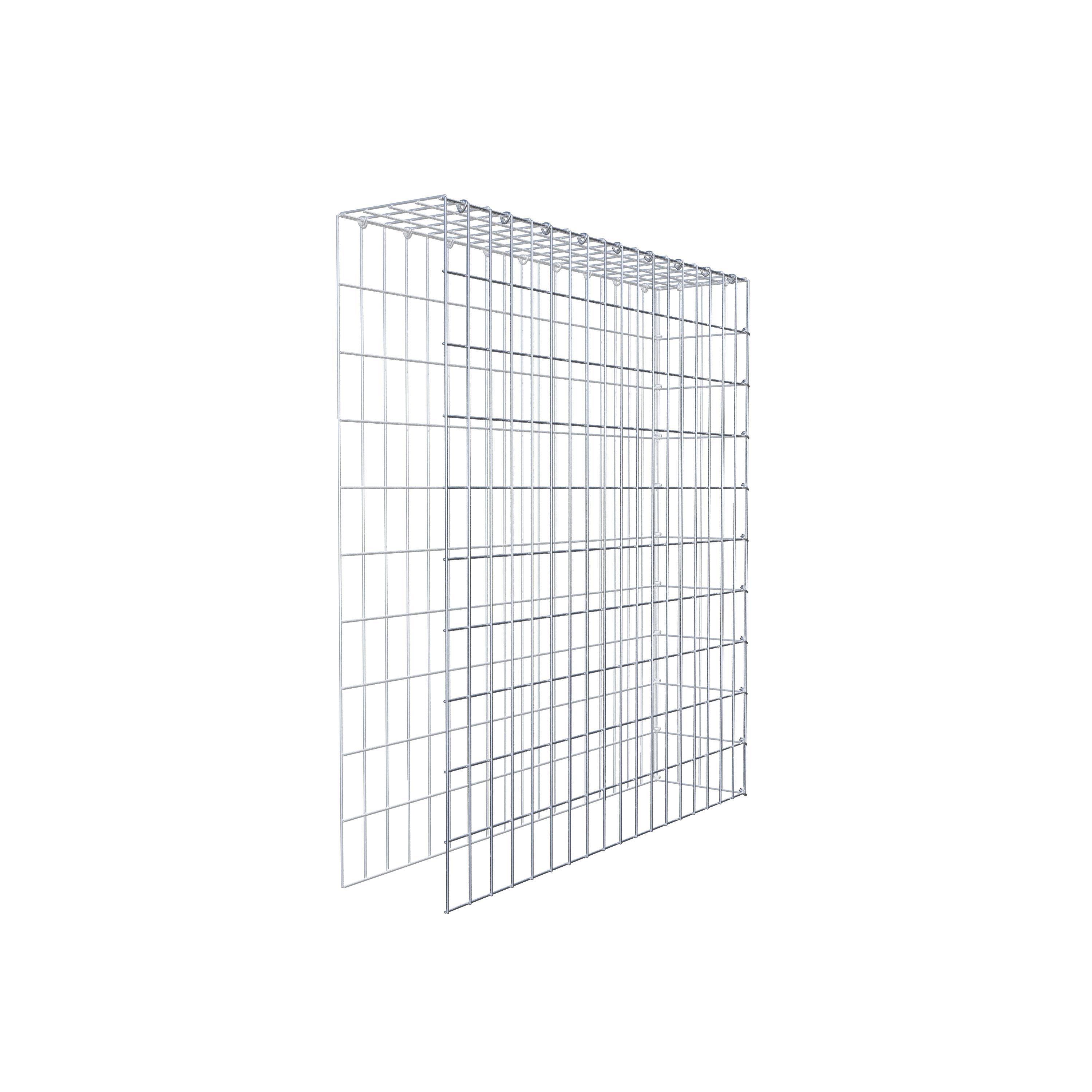 Fourche rapportée type 4 100 cm x 90 cm x 20 cm (L x H x P), mailles 5 cm x 10 cm, anneau C