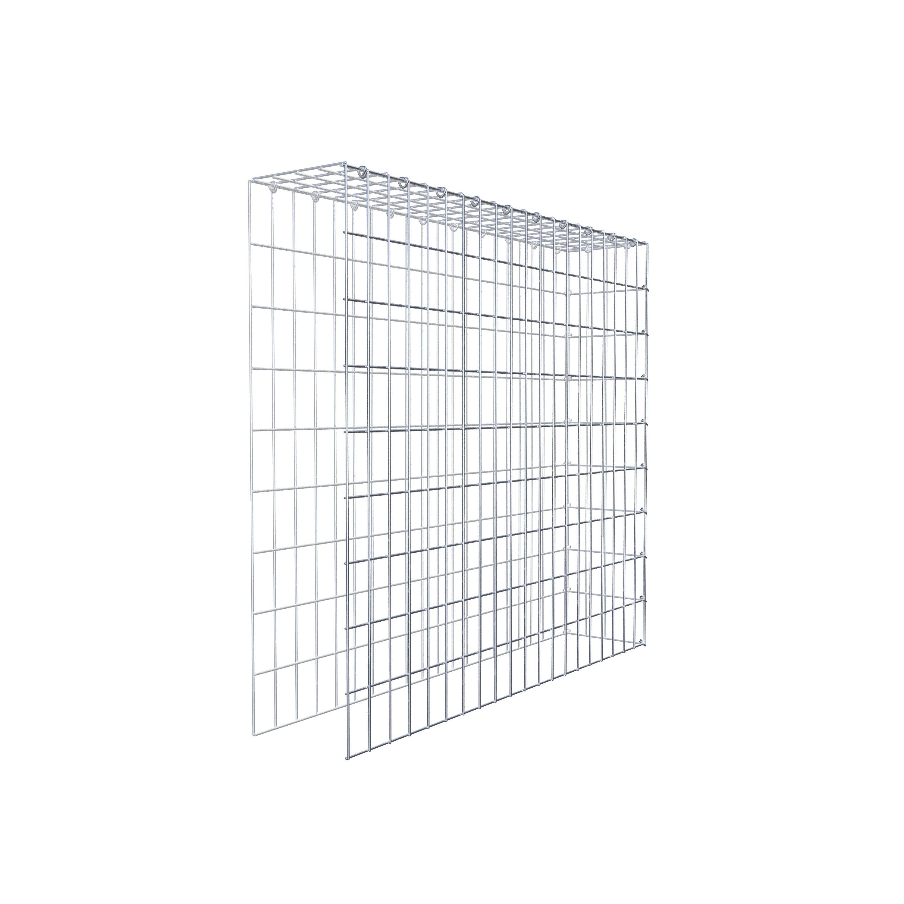 Fourche rapportée type 4 100 cm x 90 cm x 20 cm (L x H x P), mailles 5 cm x 10 cm, anneau C