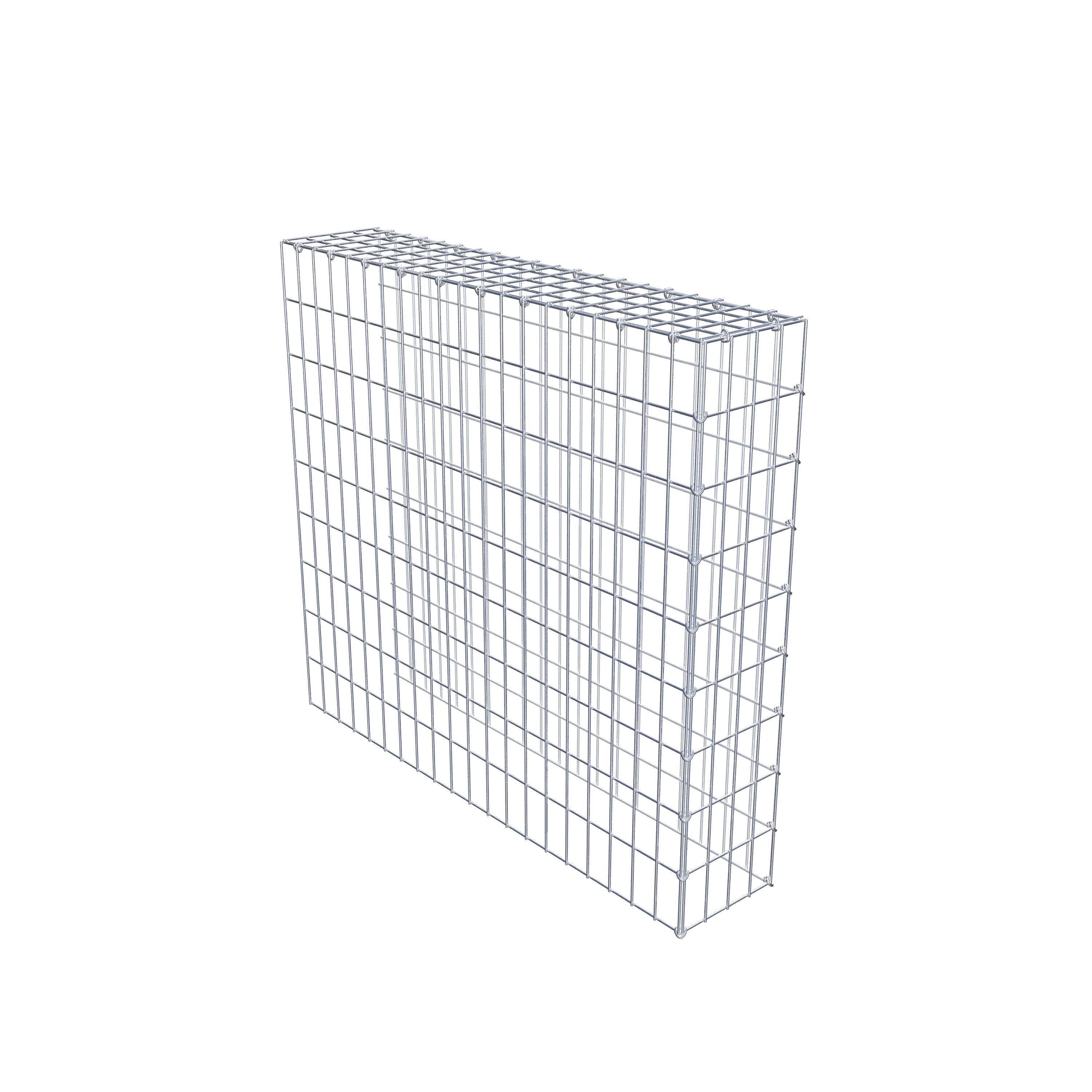 Fourche rapportée type 4 100 cm x 90 cm x 20 cm (L x H x P), mailles 5 cm x 10 cm, anneau C