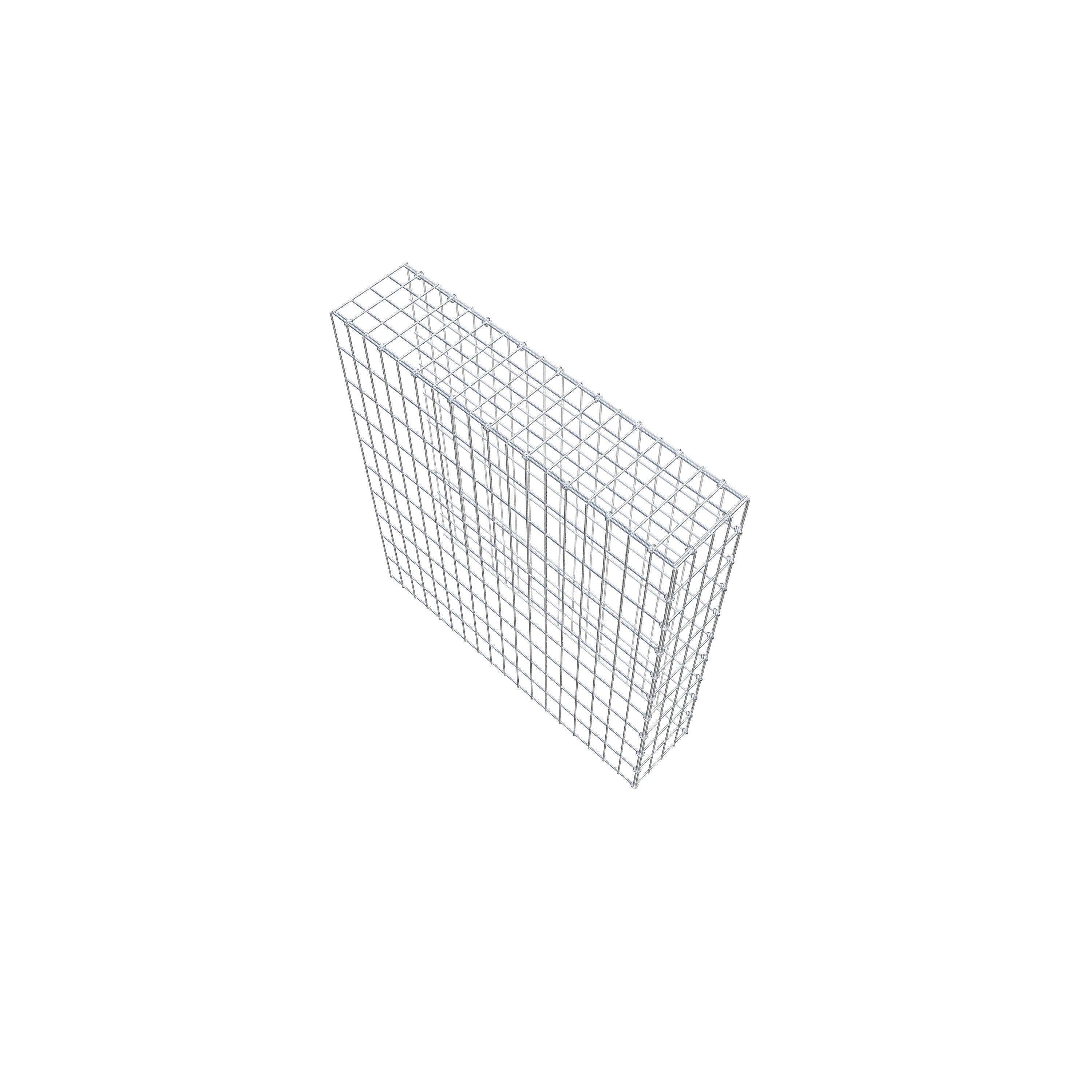 Fourche rapportée type 4 100 cm x 90 cm x 20 cm (L x H x P), mailles 5 cm x 10 cm, anneau C