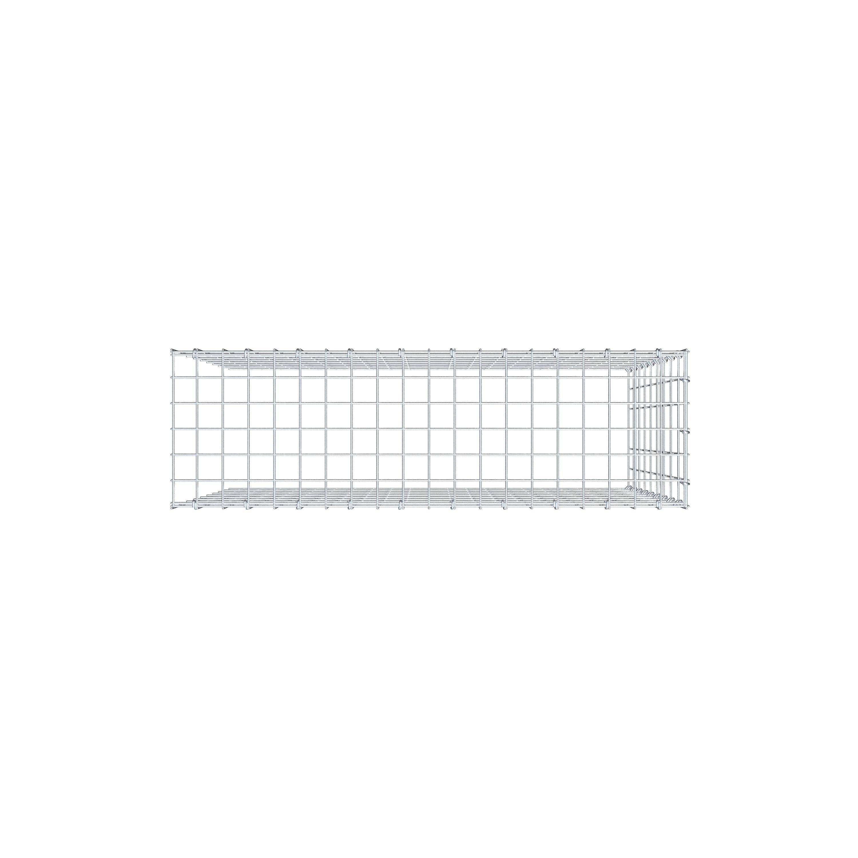 Anbaugabione Typ 4 100 cm x 90 cm x 30 cm (L x H x T), Maschenweite 5 cm x 10 cm, C-Ring