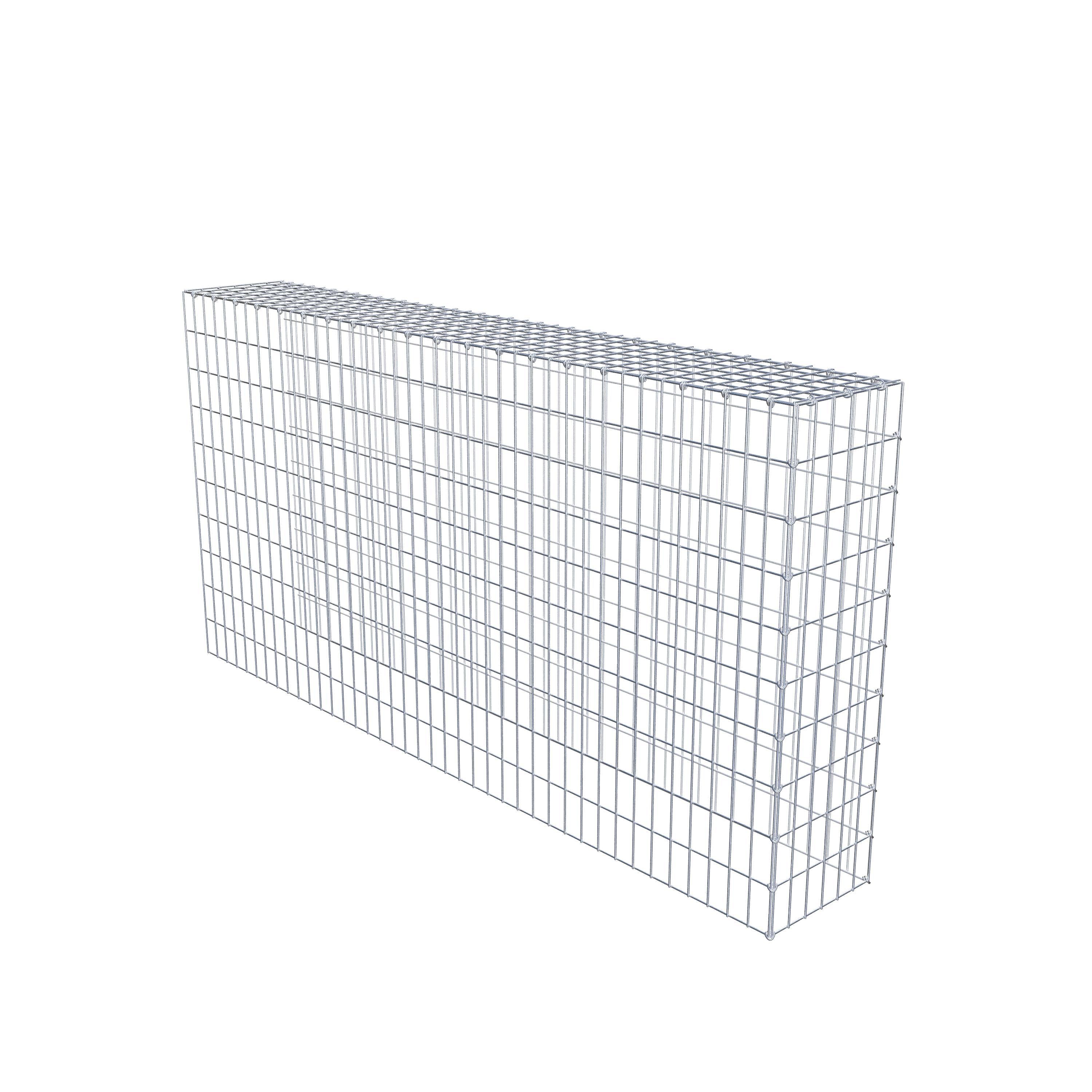 Fourche rapportée type 4 200 cm x 100 cm x 30 cm (L x H x P), mailles 5 cm x 10 cm, anneau en C