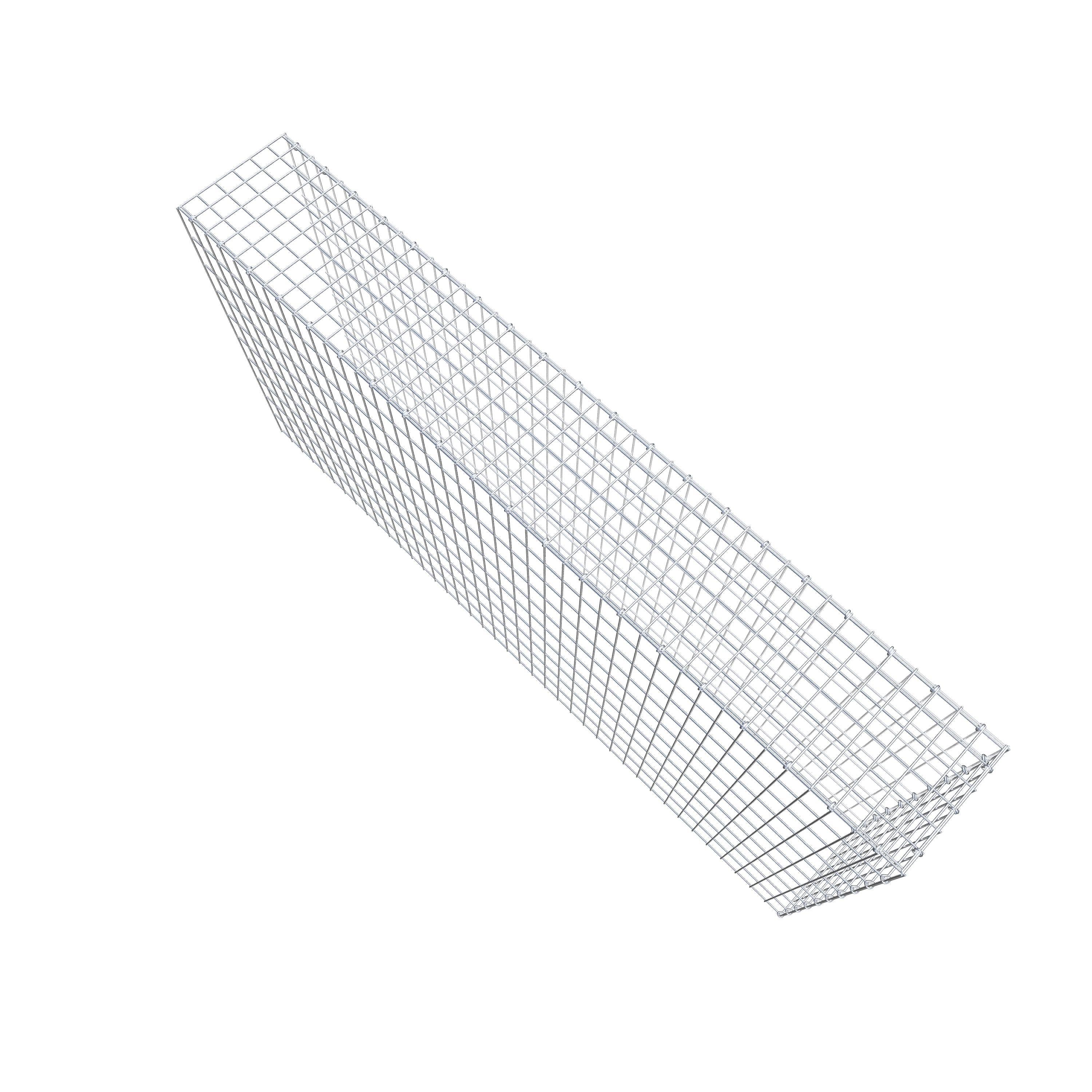 Fourche rapportée type 4 200 cm x 100 cm x 30 cm (L x H x P), mailles 5 cm x 10 cm, anneau en C