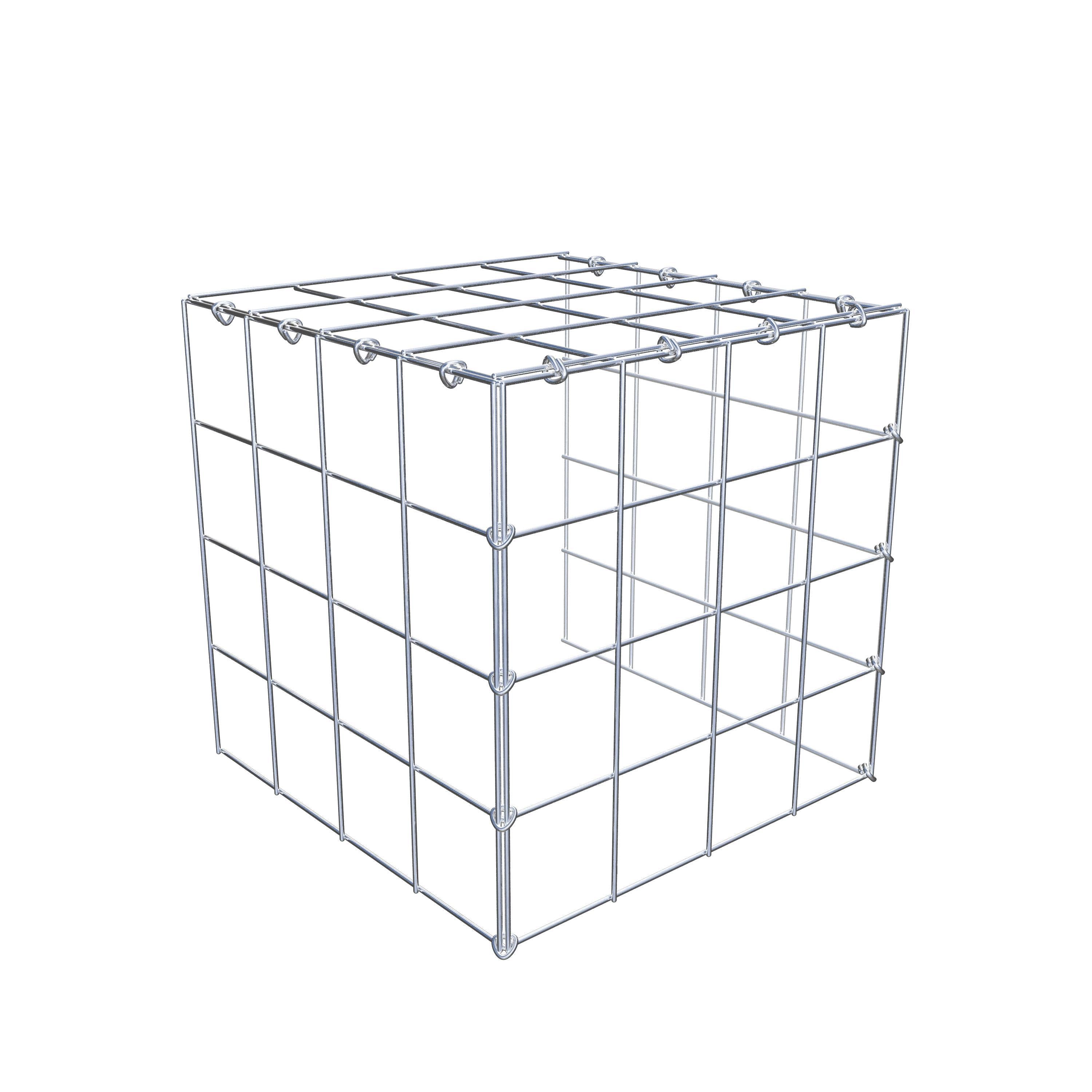 Add-on schanskorf type 4 40 cm x 40 cm x 40 cm (L x H x D), maaswijdte 10 cm x 10 cm, C-ring