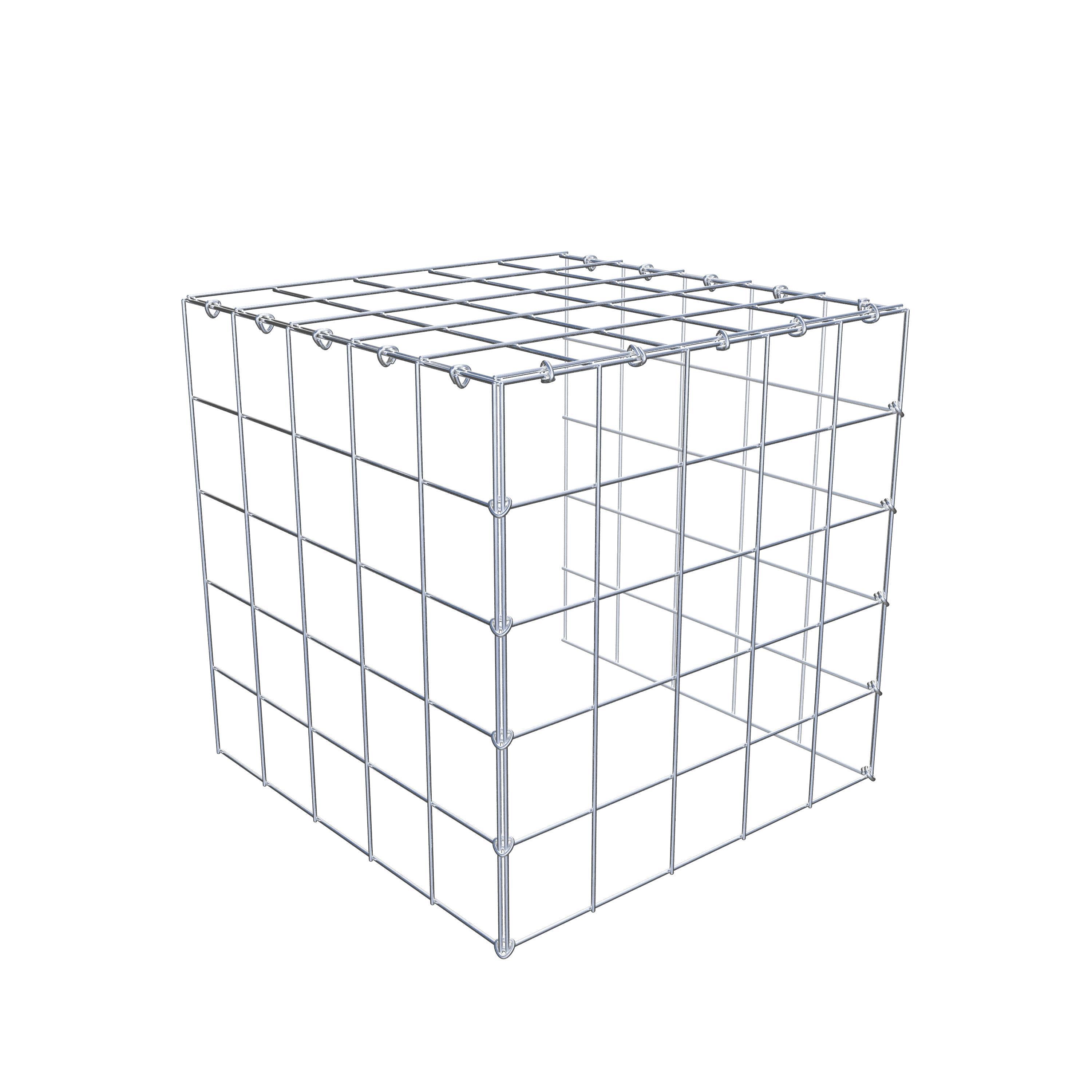 Fourche rapportée type 4 50 cm x 50 cm x 50 cm (L x H x P), mailles 10 cm x 10 cm, anneau C