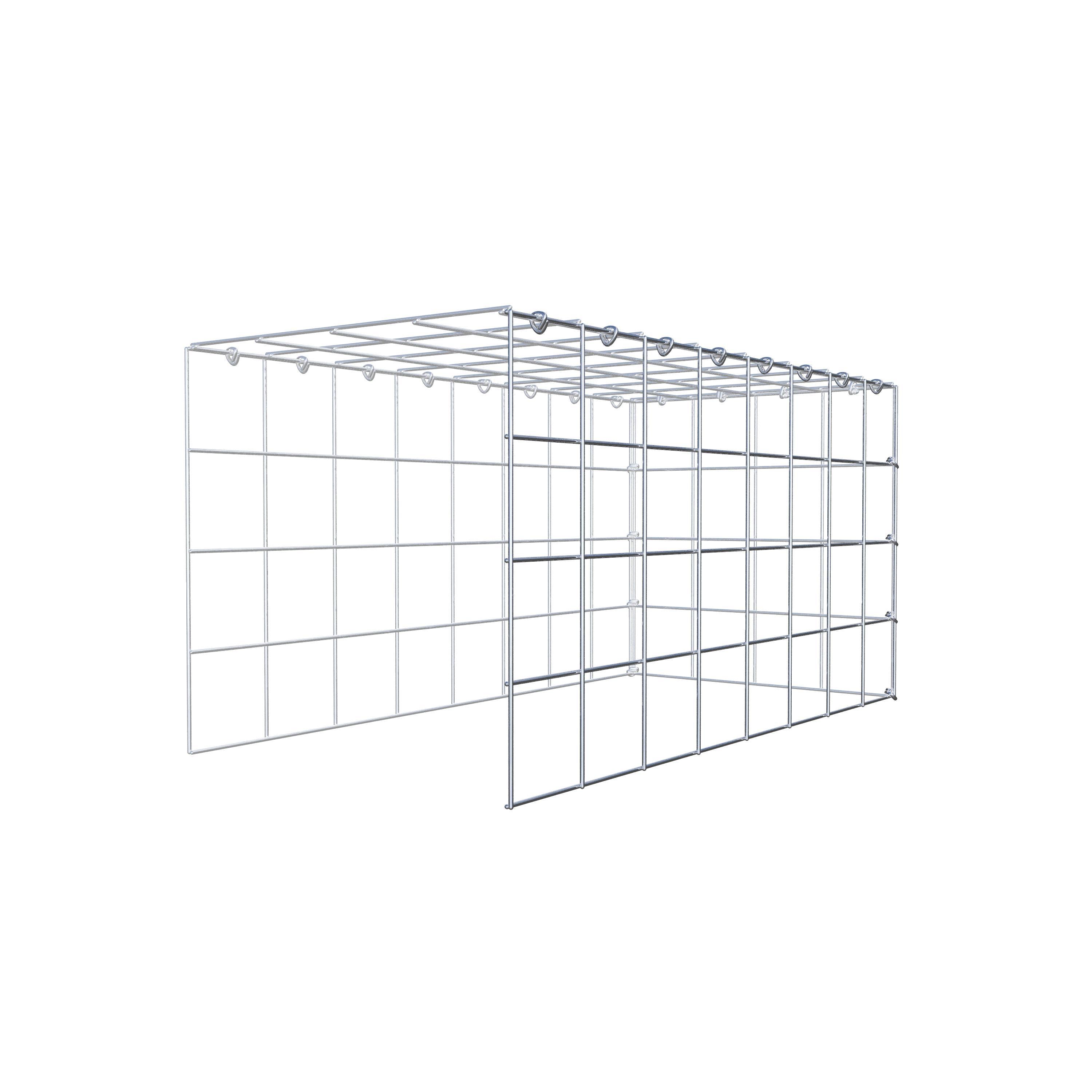 Pila adicional tipo 4 80 cm x 40 cm x 40 cm (L x A x P), malla 10 cm x 10 cm, anillo en C