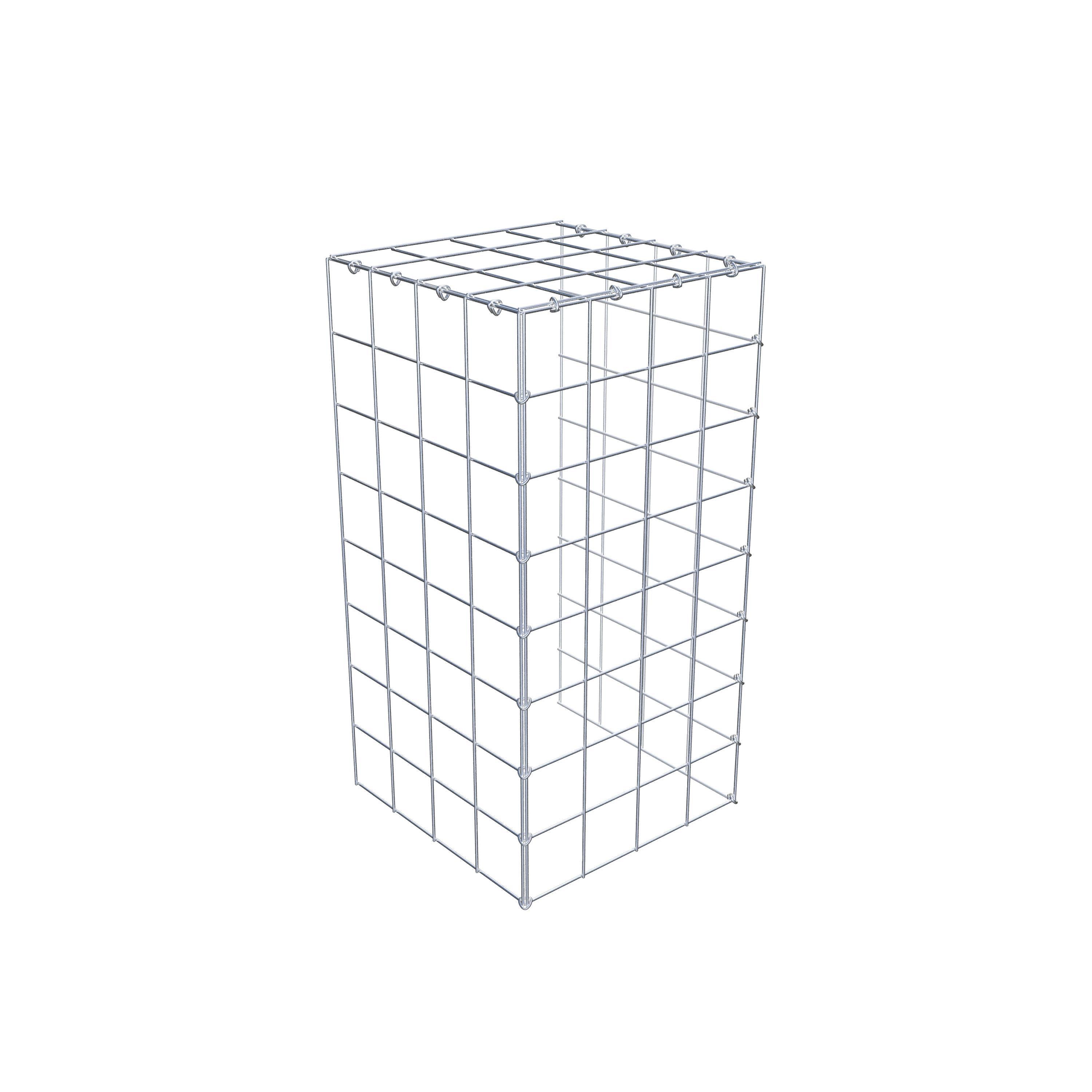 Pila adicional tipo 4 80 cm x 40 cm x 40 cm (L x A x P), malla 10 cm x 10 cm, anillo en C
