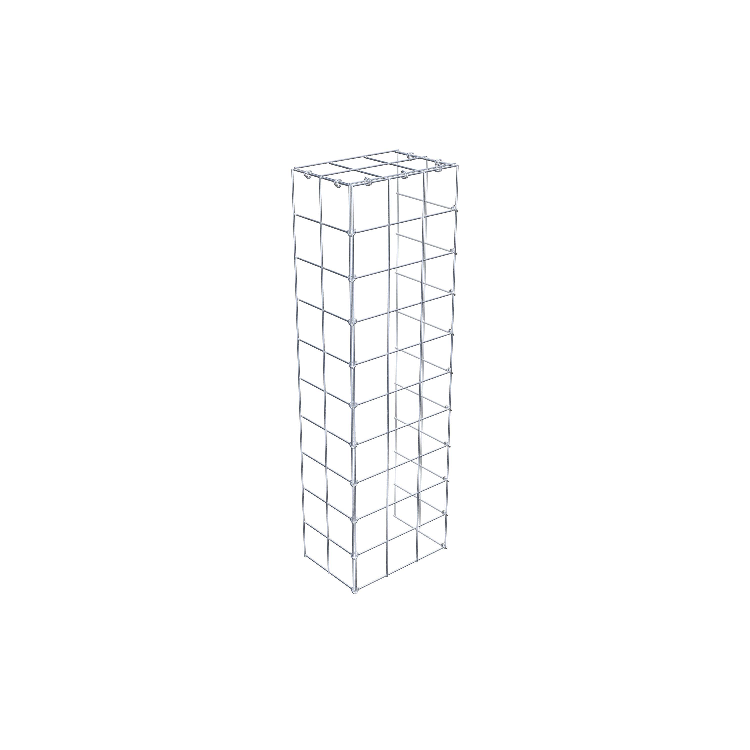 Fourche rapportée type 4 100 cm x 20 cm x 30 cm (L x H x P), maille 10 cm x 10 cm, anneau en C