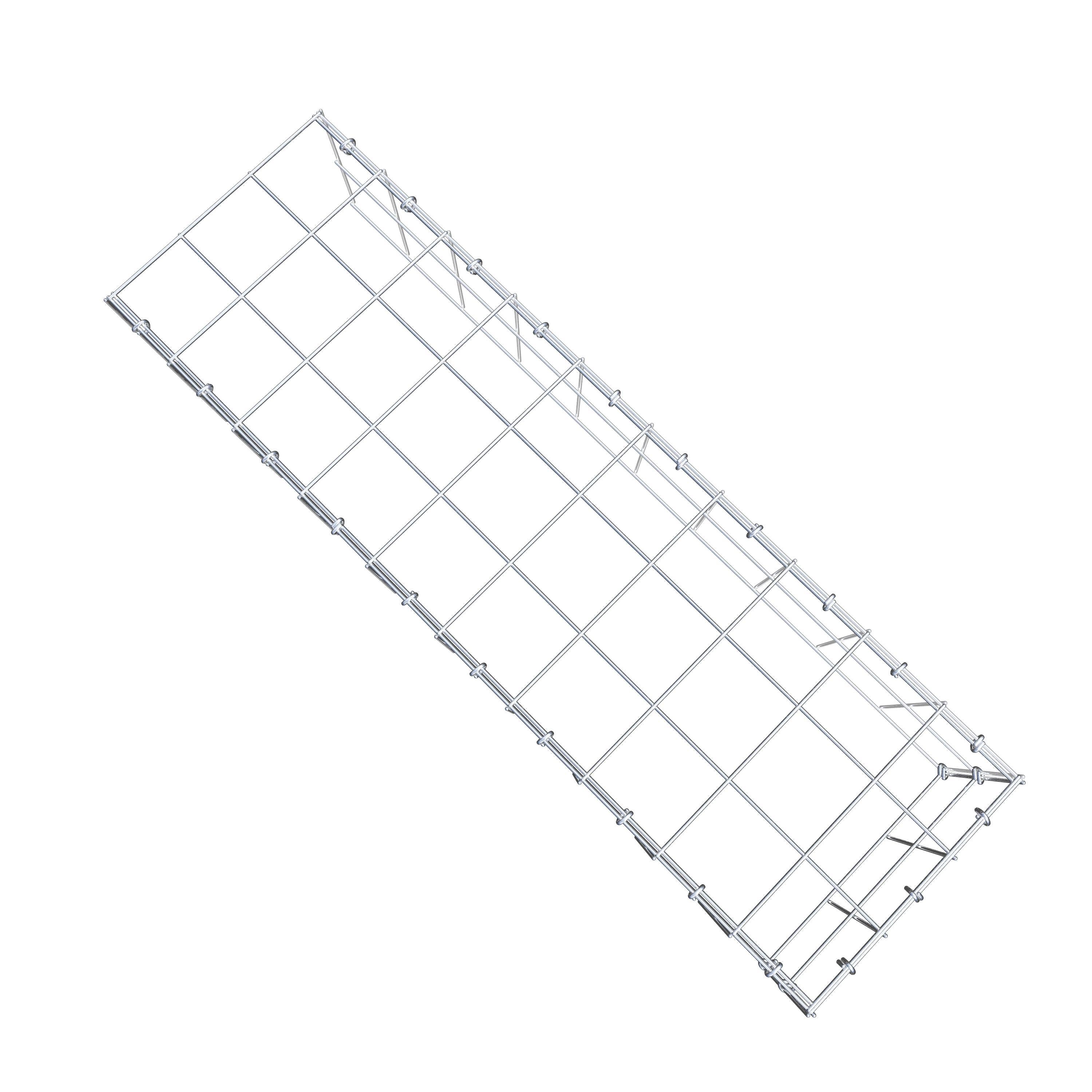 Fourche rapportée type 4 100 cm x 20 cm x 30 cm (L x H x P), maille 10 cm x 10 cm, anneau en C