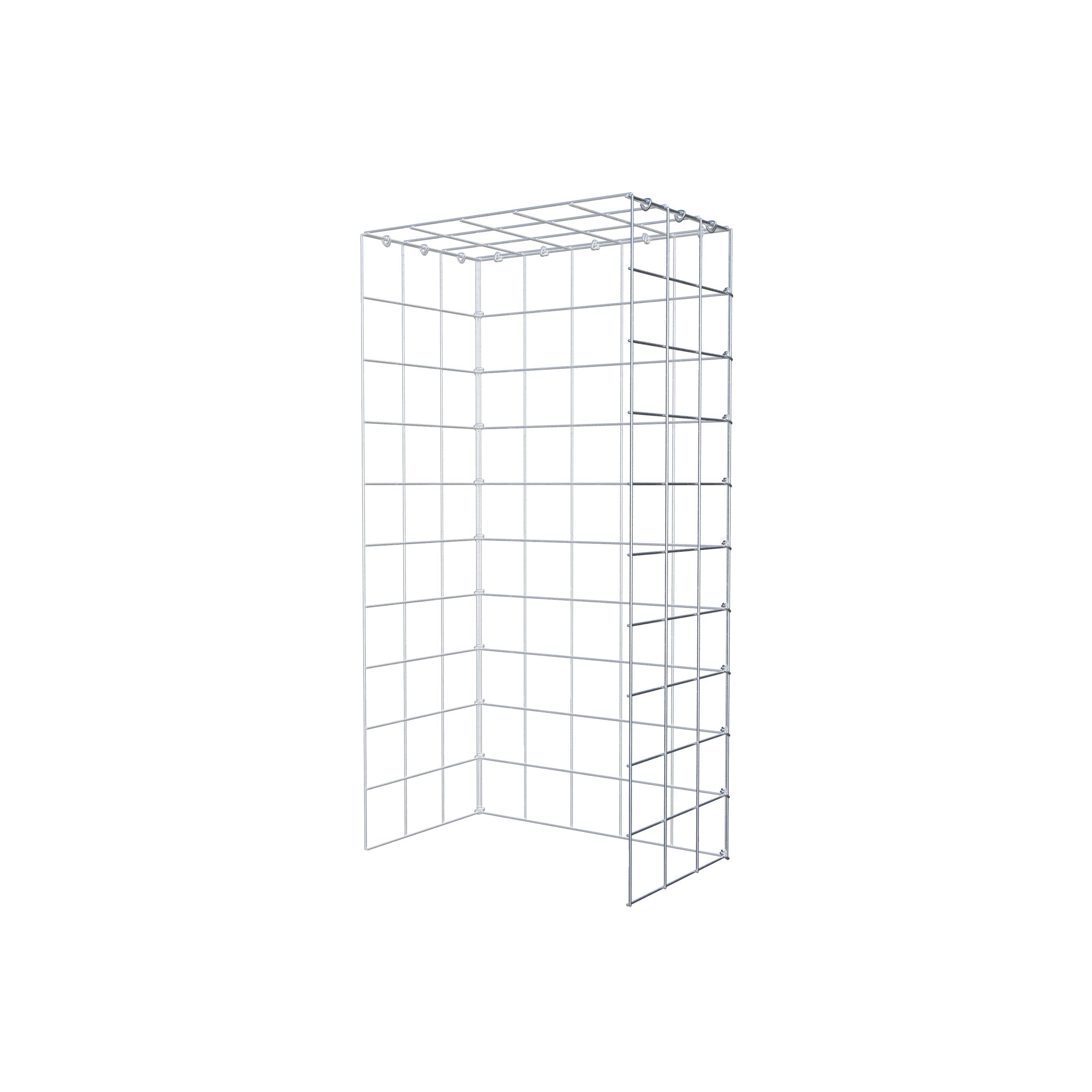 Fourche rapportée type 4 100 cm x 30 cm x 50 cm (L x H x P), mailles 10 cm x 10 cm, anneau C