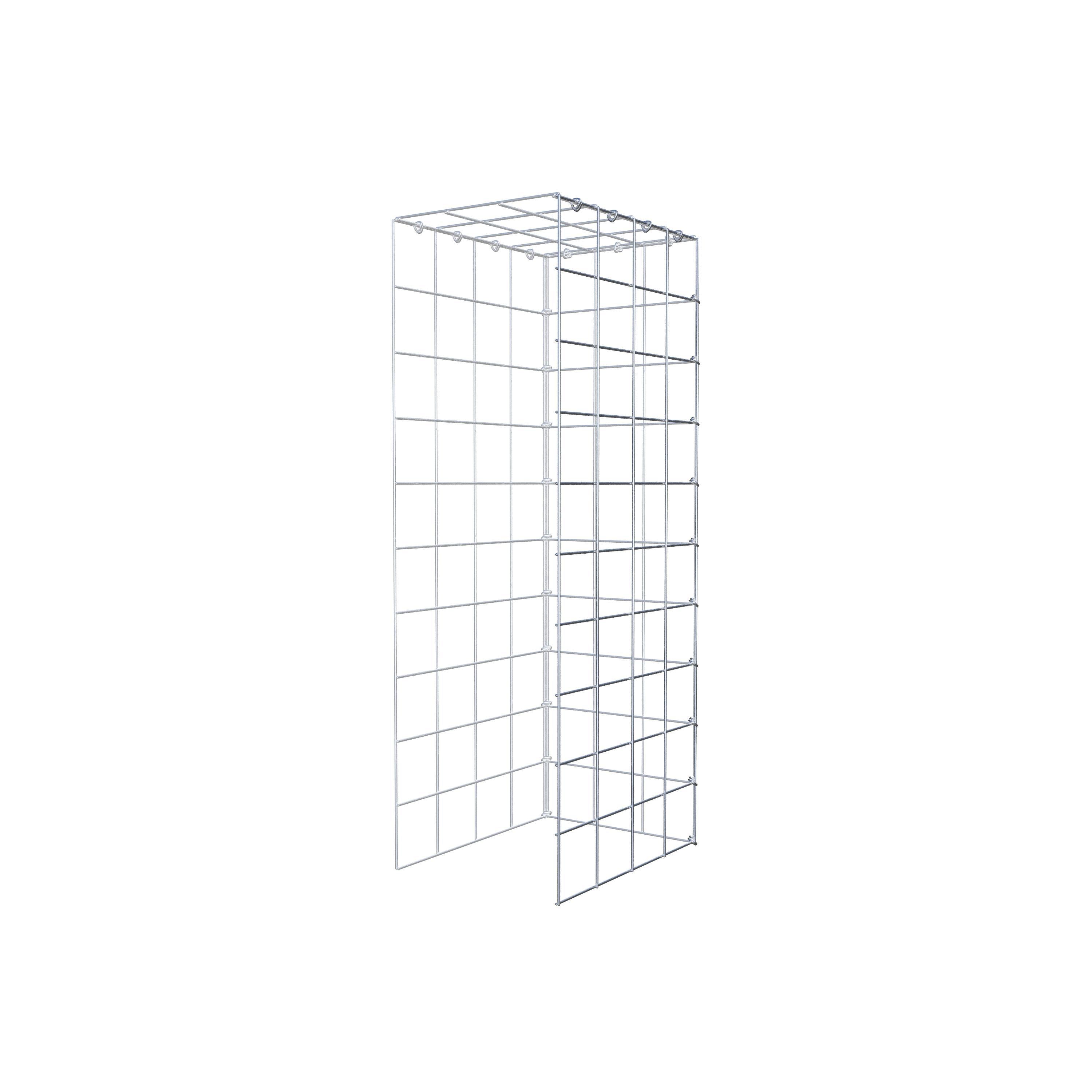 Fourche rapportée type 4 100 cm x 40 cm x 30 cm (L x H x P), mailles 10 cm x 10 cm, anneau C