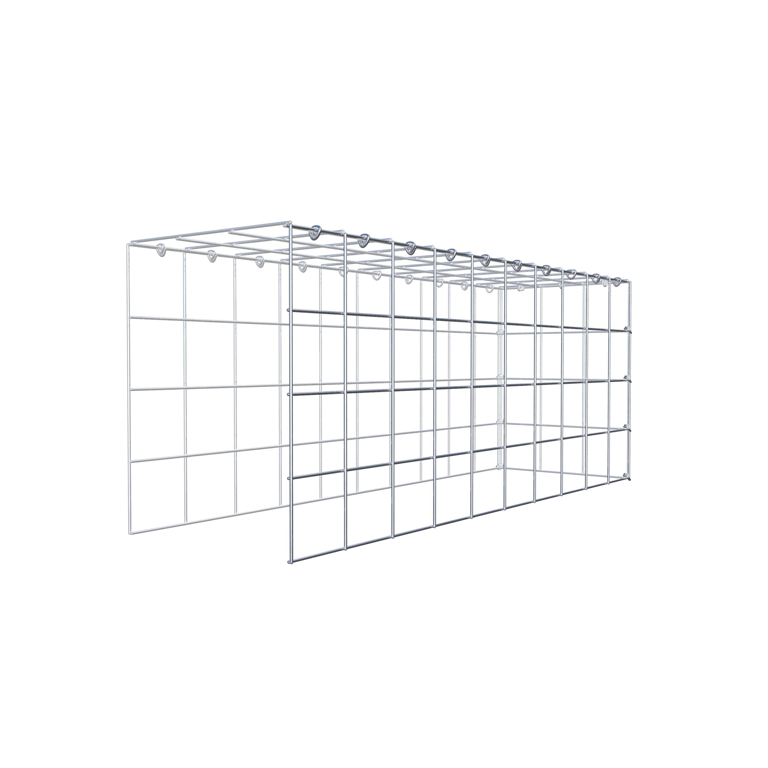Fourche rapportée type 4 100 cm x 40 cm x 30 cm (L x H x P), mailles 10 cm x 10 cm, anneau C