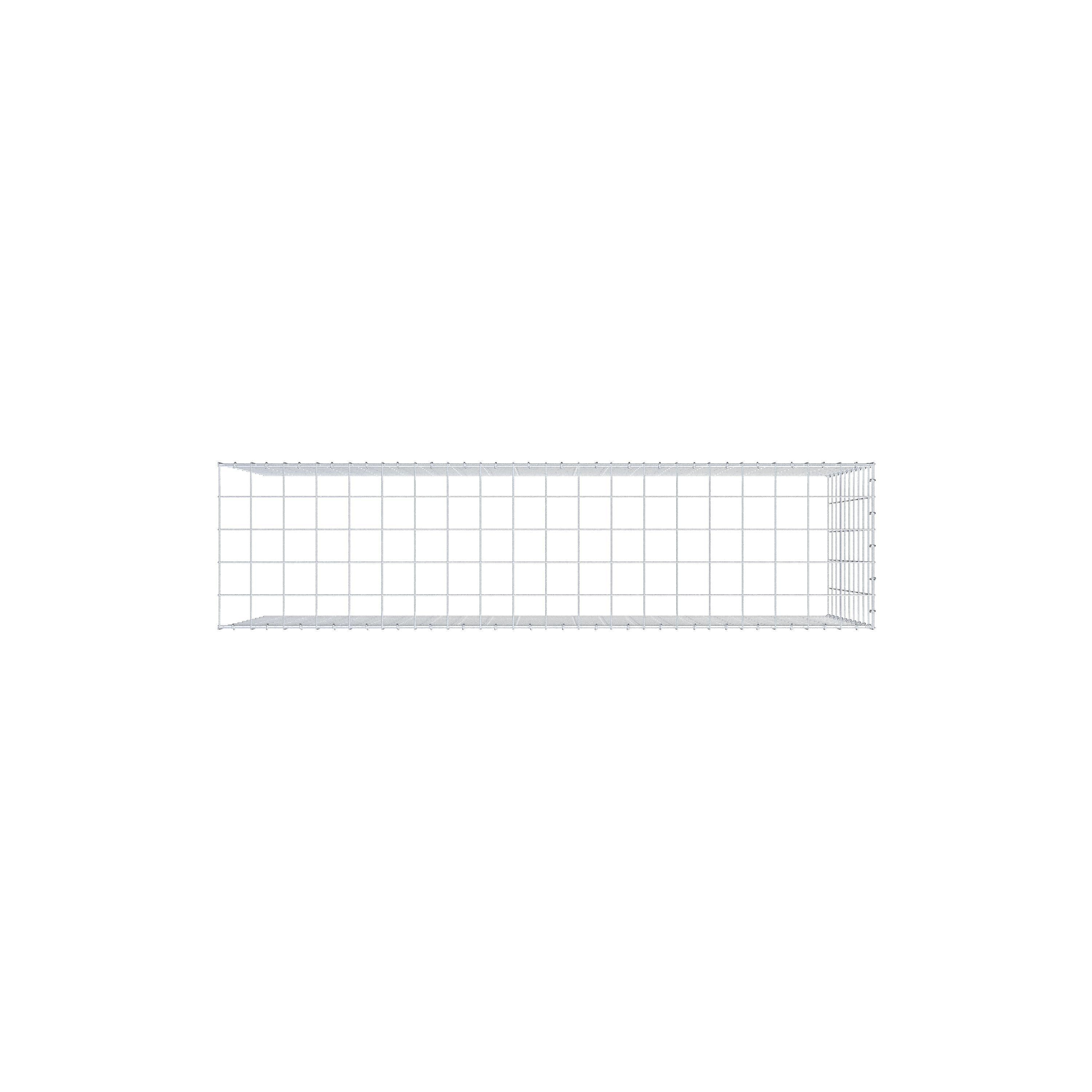 Add-on schanskorf type 4 200 cm x 100 cm x 50 cm (L x H x D), maaswijdte 10 cm x 10 cm, C-ring