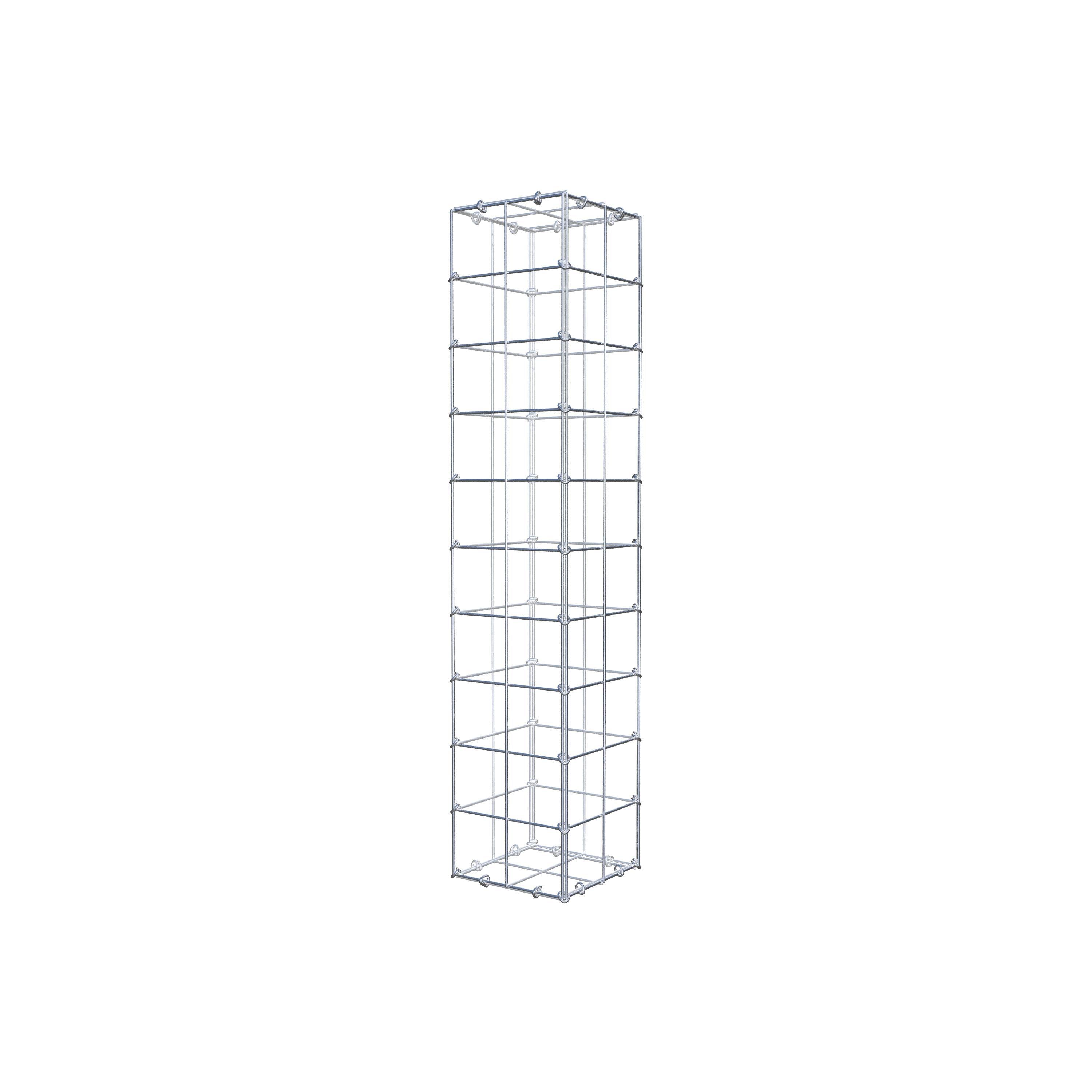 Gabion 100 cm x 20 cm x 20 cm (L x H x D), mesh size 10 cm x 10 cm, C-ring