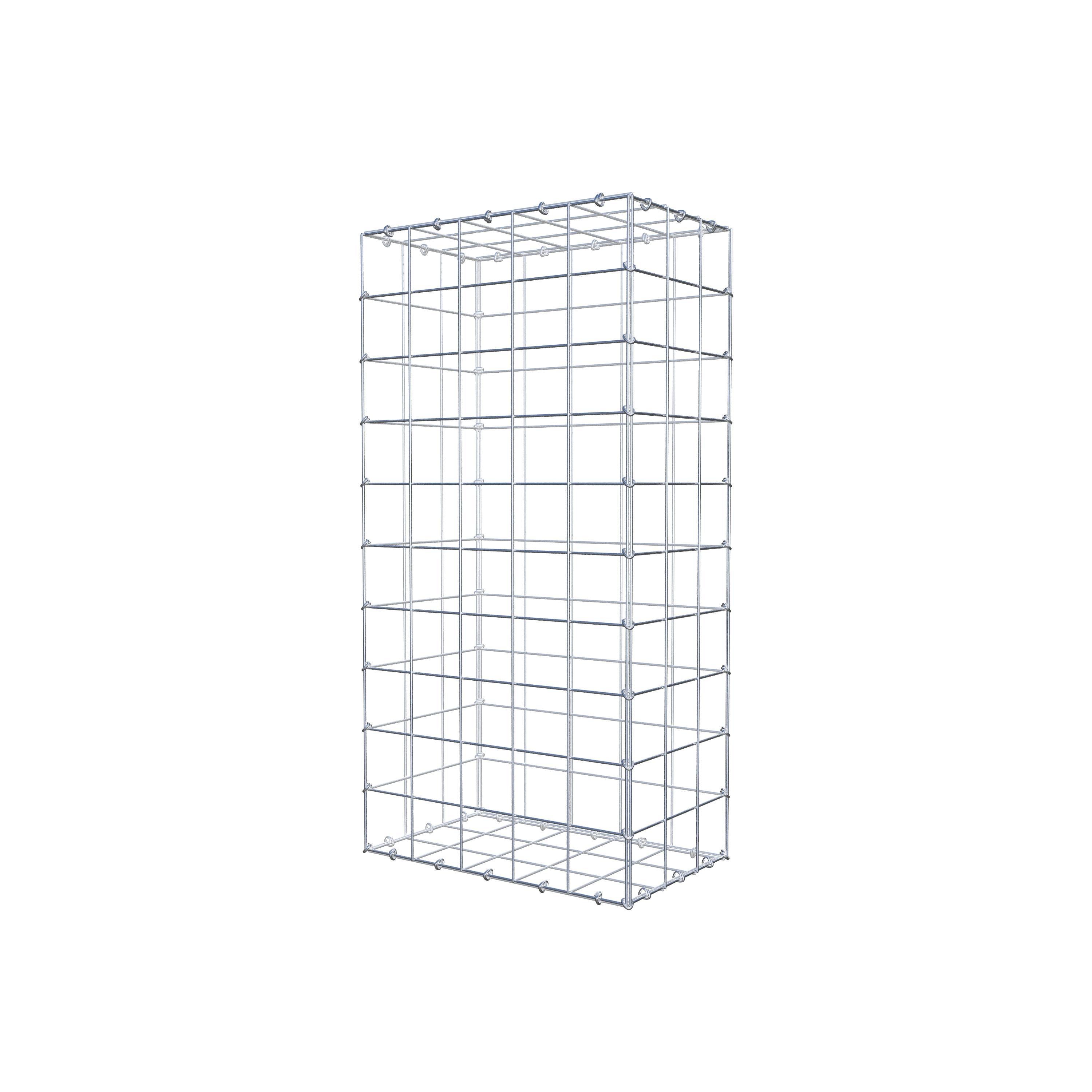 Gabion 100 cm x 30 cm x 50 cm (L x H x D), mesh size 10 cm x 10 cm, C-ring