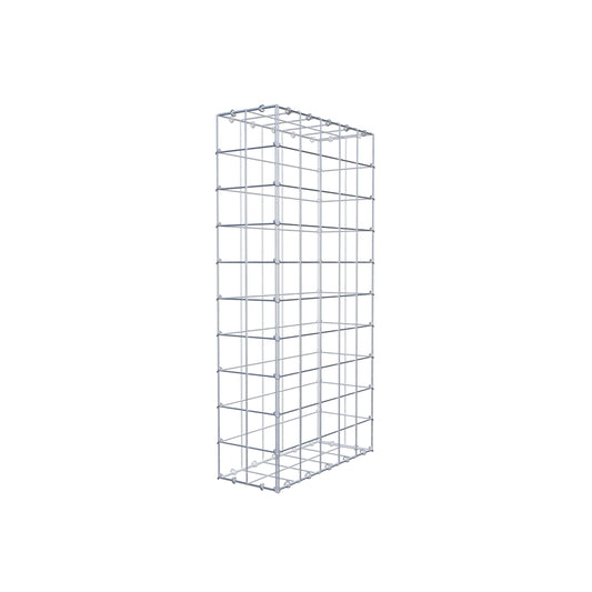 Gabion 100 cm x 50 cm x 20 cm (L x H x P), mailles 10 cm x 10 cm, anneau en C