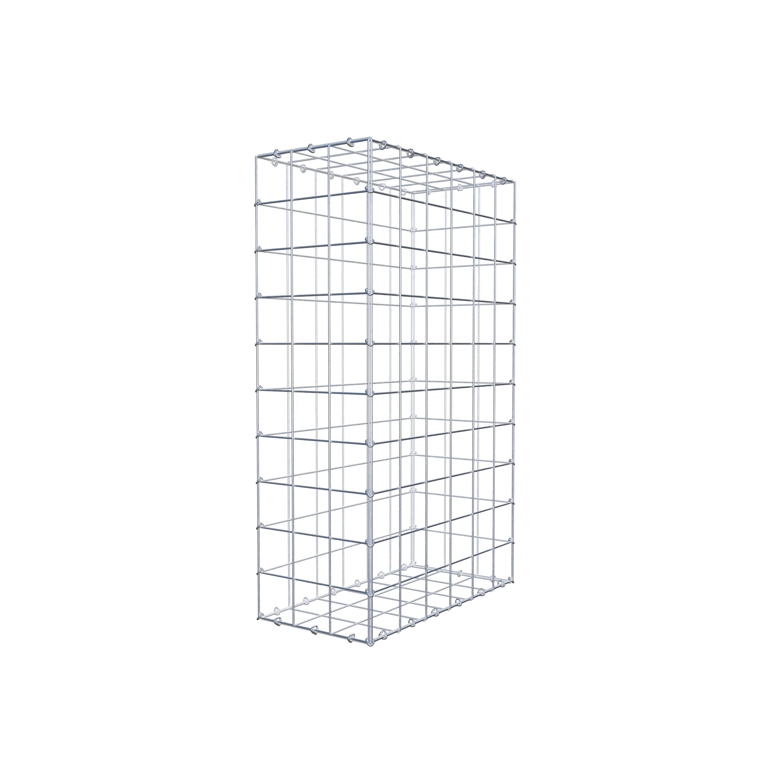 Gabion 100 cm x 60 cm x 30 cm (L x H x P), mailles 10 cm x 10 cm, anneau en C