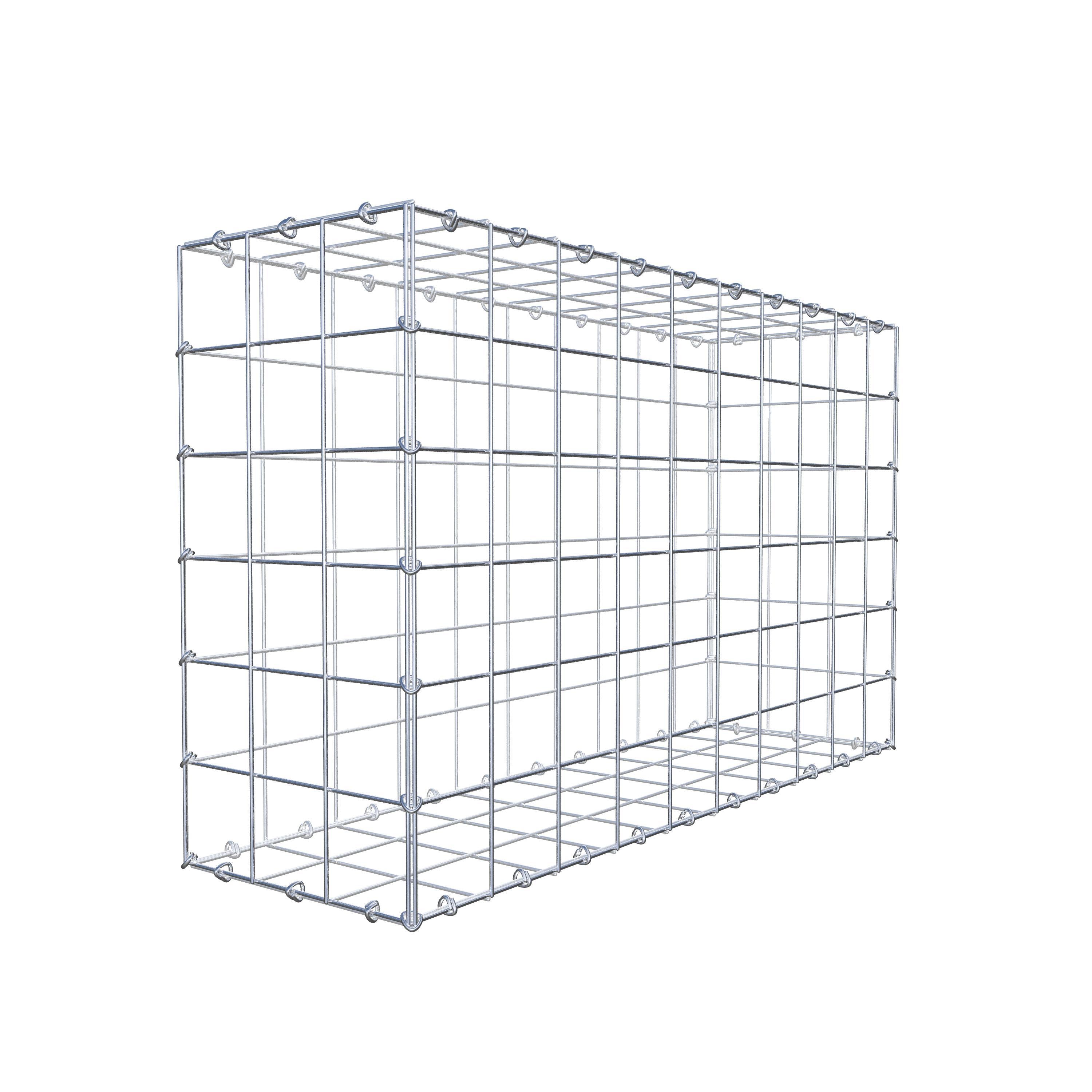 Gabion 100 cm x 60 cm x 30 cm (L x H x P), mailles 10 cm x 10 cm, anneau en C