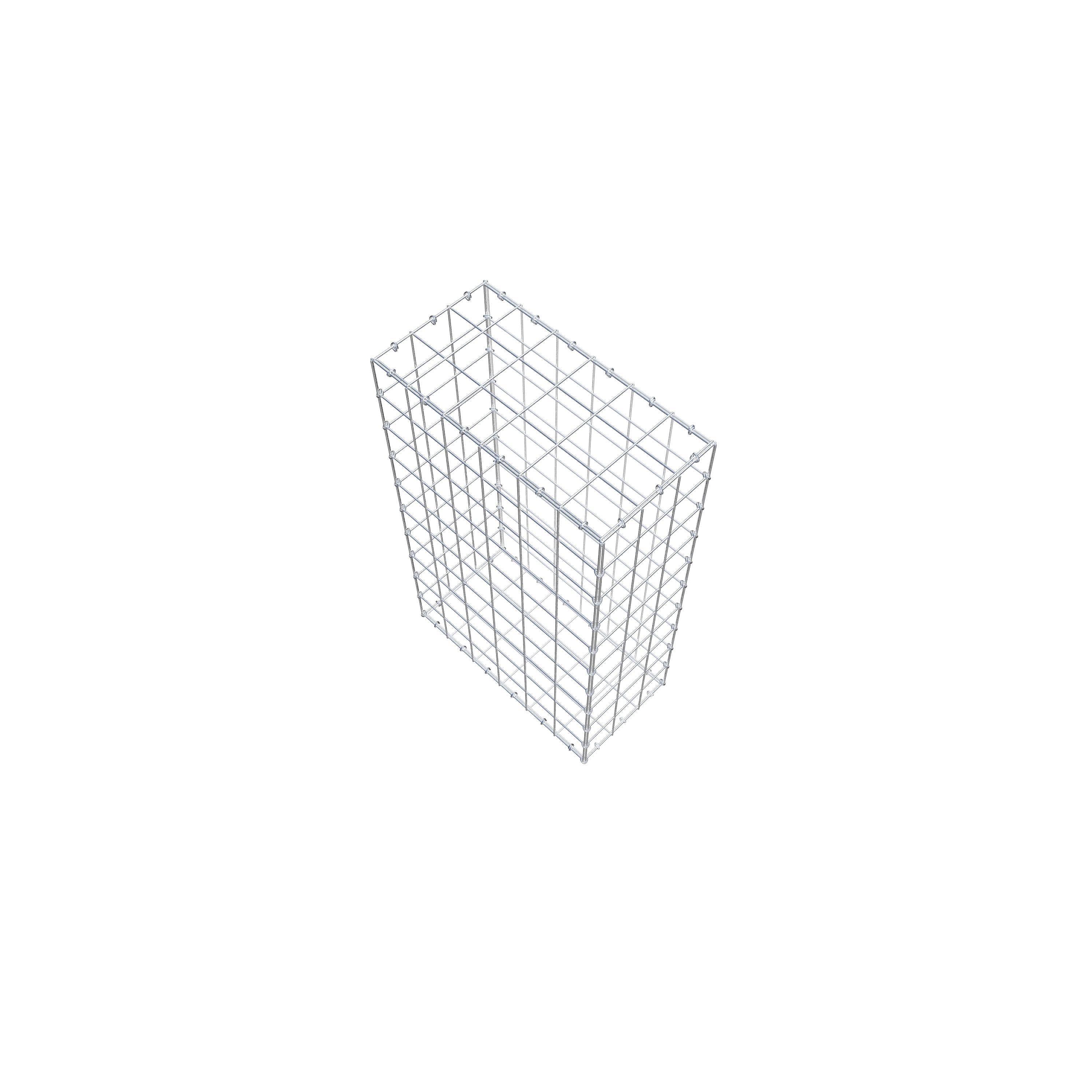 Gabion 100 cm x 60 cm x 30 cm (L x H x P), mailles 10 cm x 10 cm, anneau en C