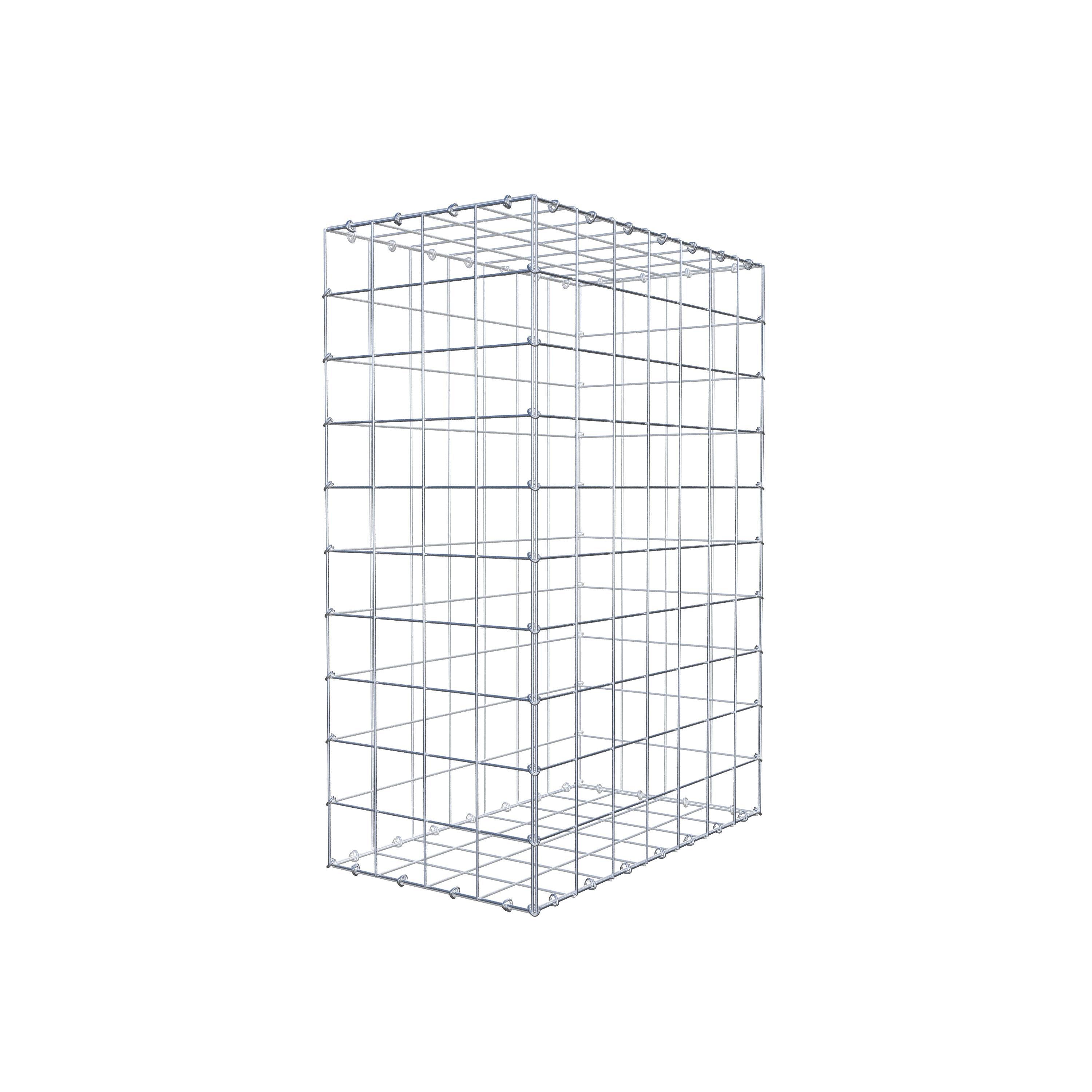 Gabion 100 cm x 70 cm x 40 cm (L x H x P), mailles 10 cm x 10 cm, anneau en C