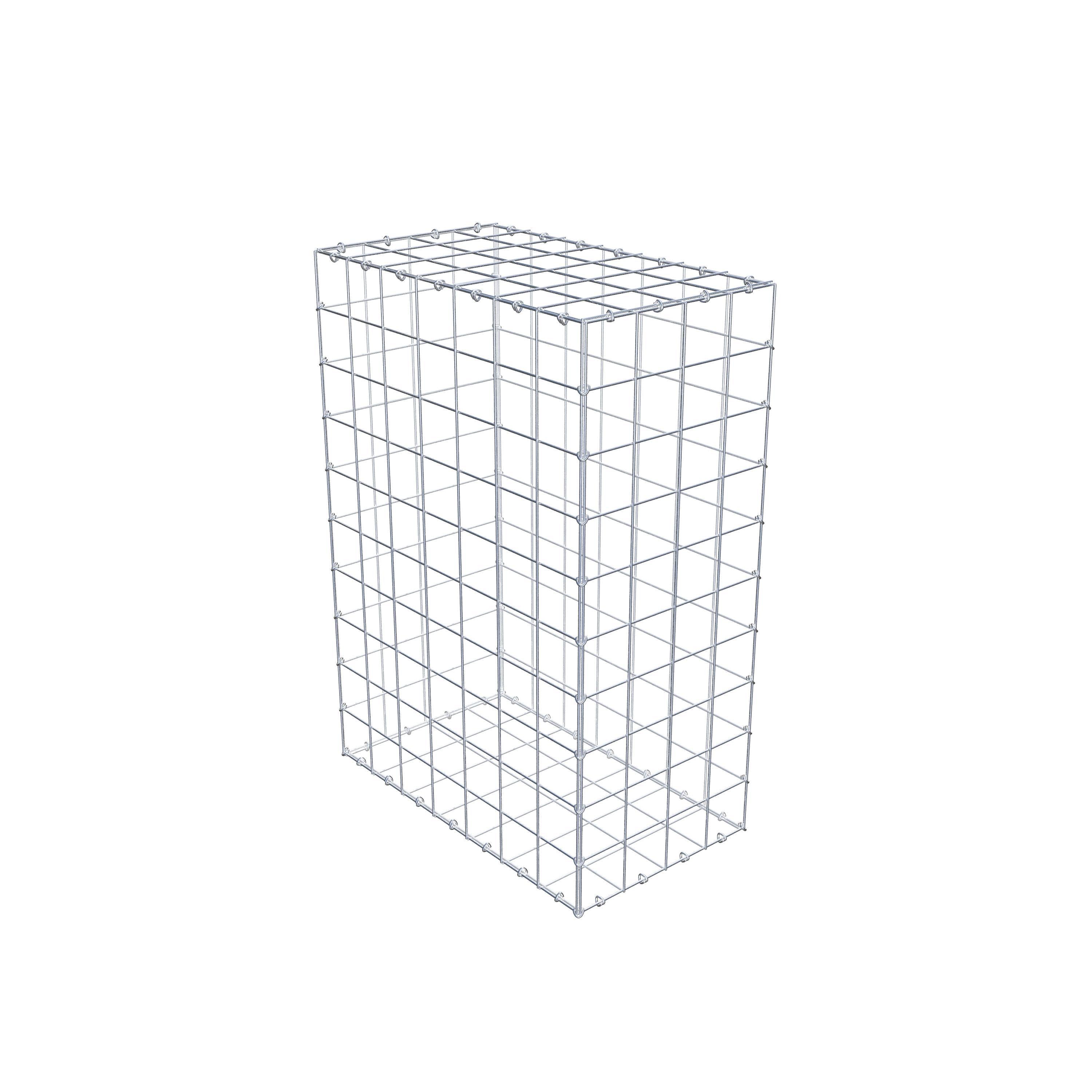 Gabion 100 cm x 70 cm x 40 cm (L x H x P), mailles 10 cm x 10 cm, anneau en C