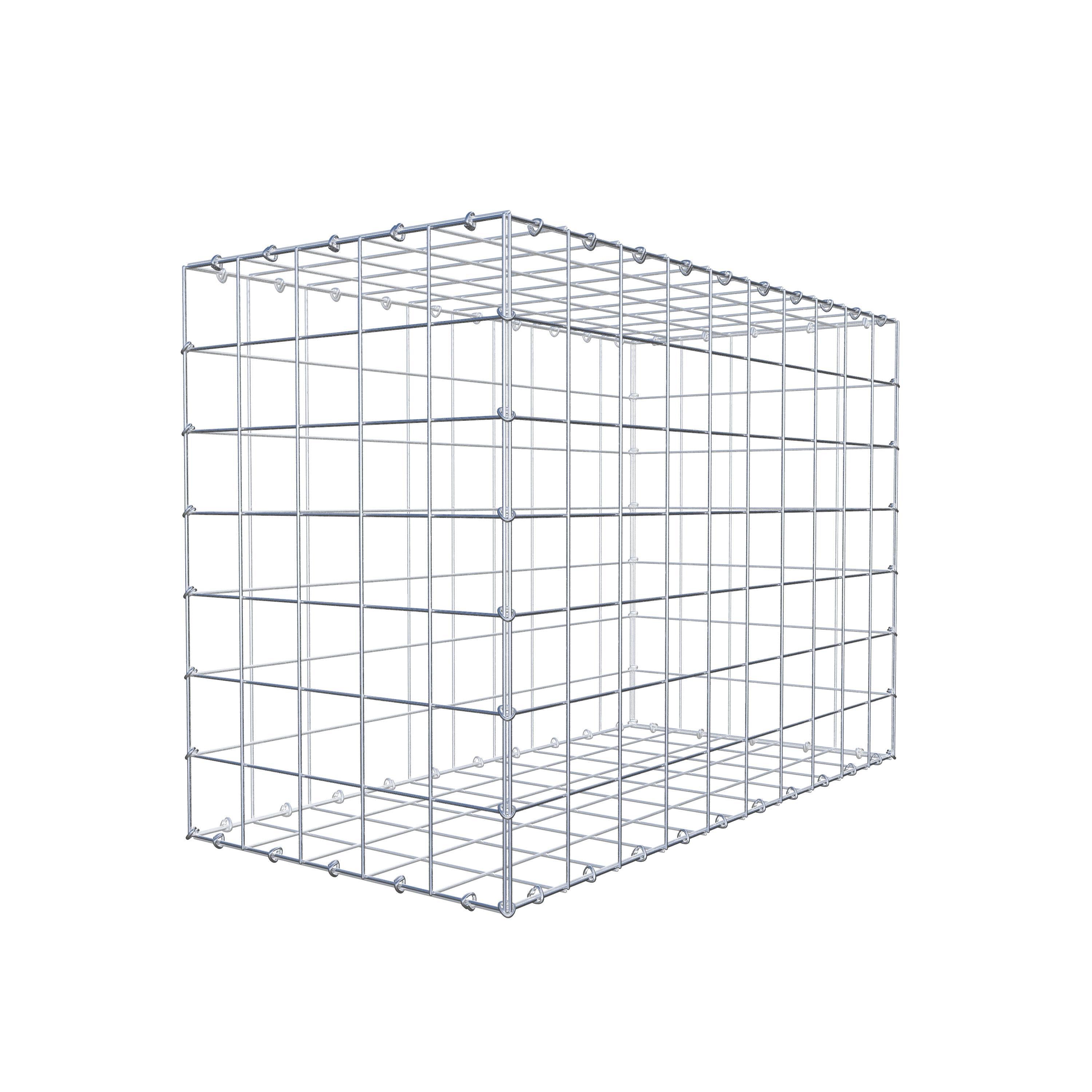 Gabion 100 cm x 70 cm x 50 cm (L x H x D), mesh size 10 cm x 10 cm, C-ring