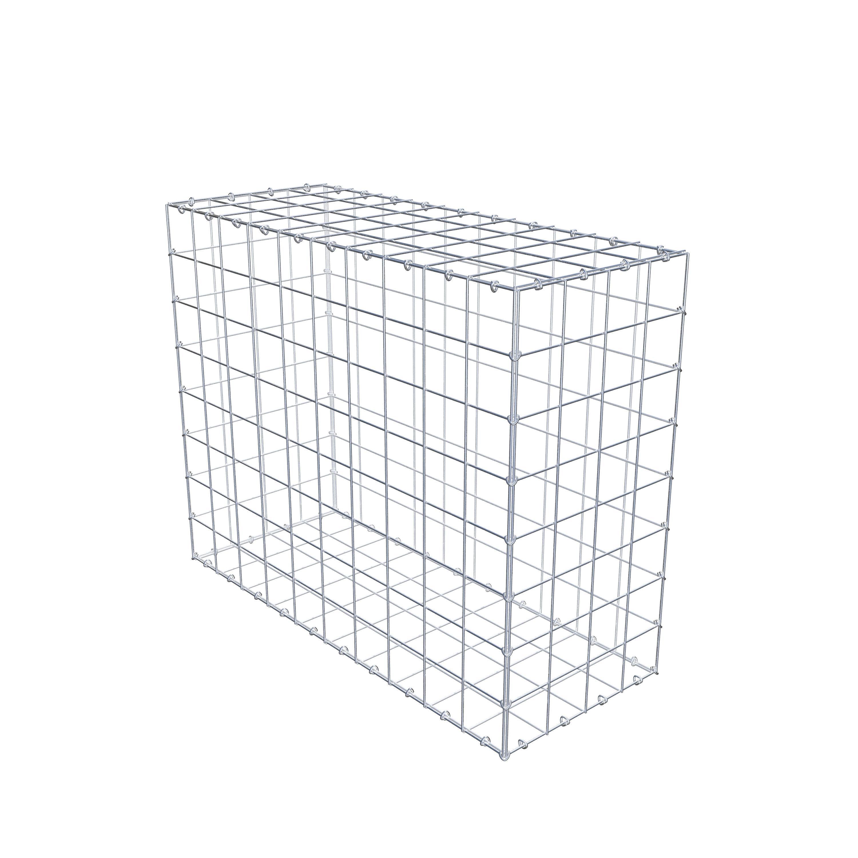 Gabion 100 cm x 80 cm x 40 cm (L x H x P), mailles 10 cm x 10 cm, anneau en C