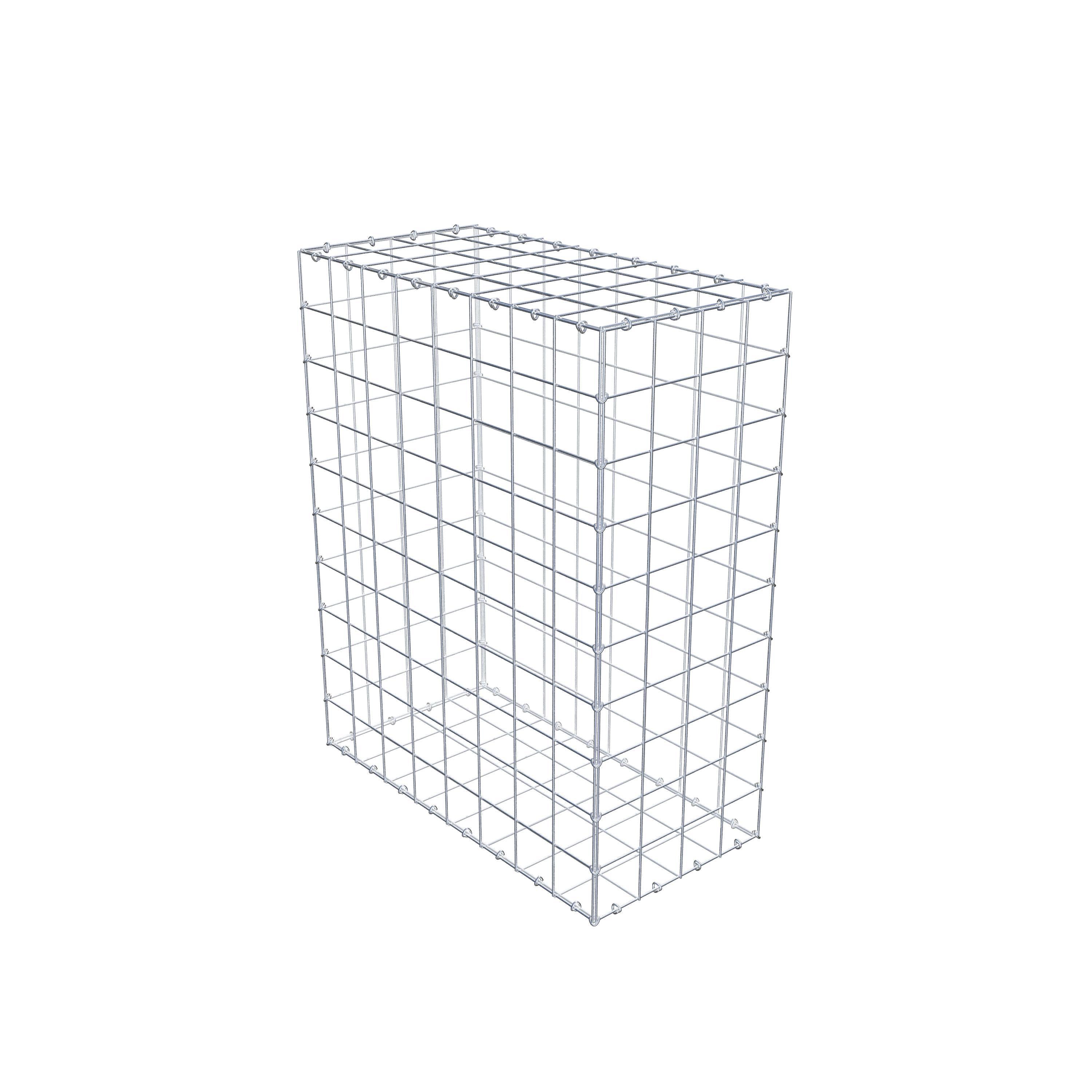 Gabion 100 cm x 80 cm x 40 cm (L x H x P), mailles 10 cm x 10 cm, anneau en C