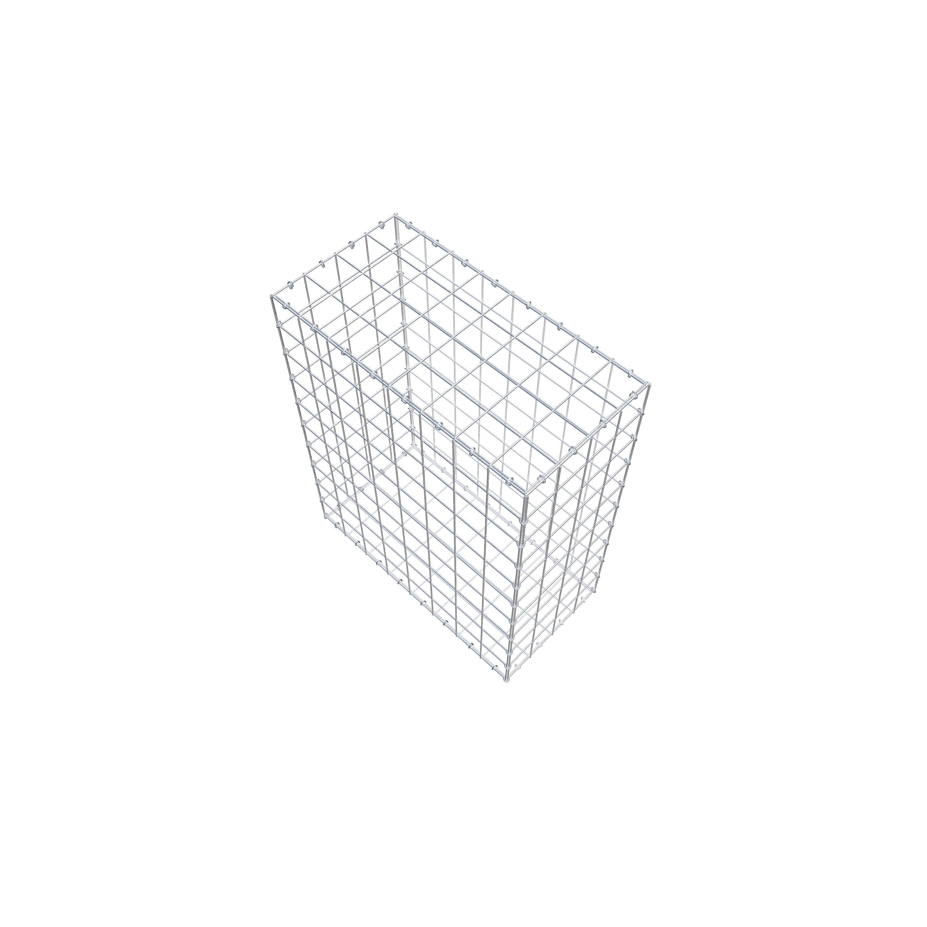 Gabion 100 cm x 80 cm x 40 cm (L x H x P), mailles 10 cm x 10 cm, anneau en C