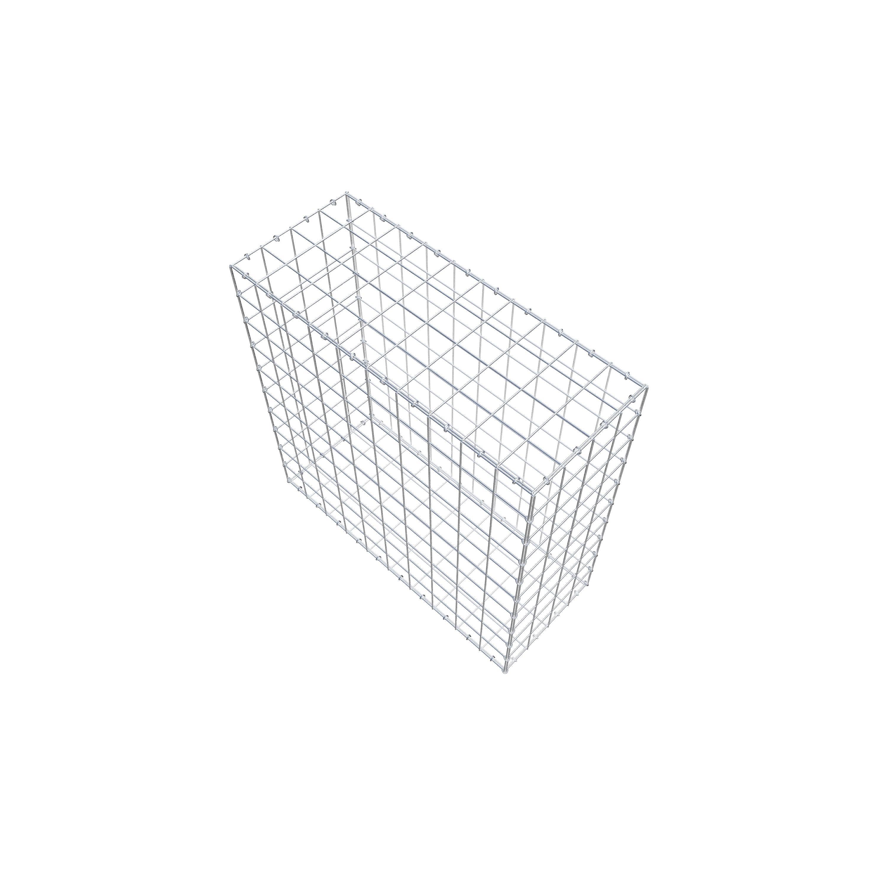 Gabion 100 cm x 100 cm x 40 cm (L x H x P), mailles 10 cm x 10 cm, anneau en C