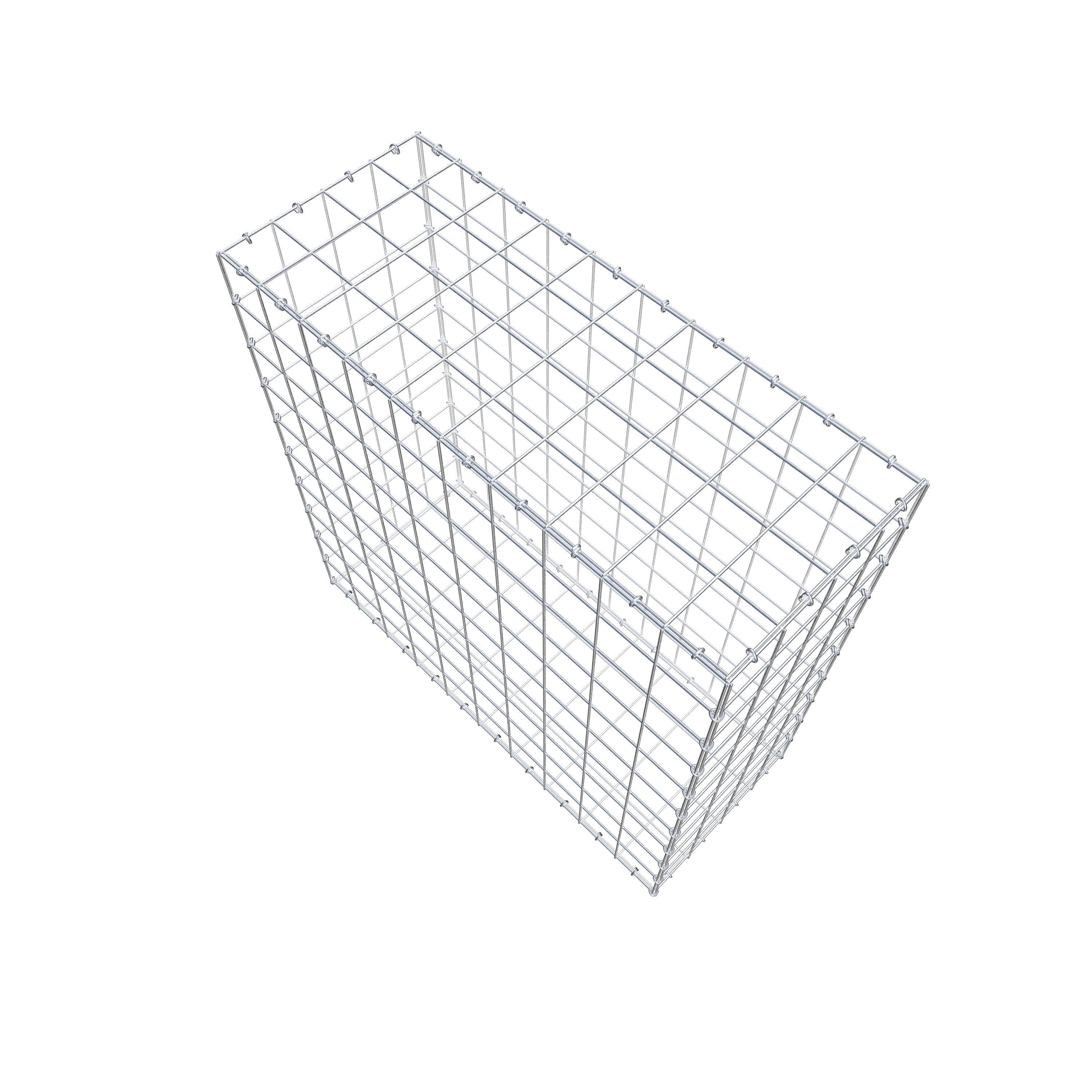 Gabion 100 cm x 100 cm x 40 cm (L x H x P), mailles 10 cm x 10 cm, anneau en C