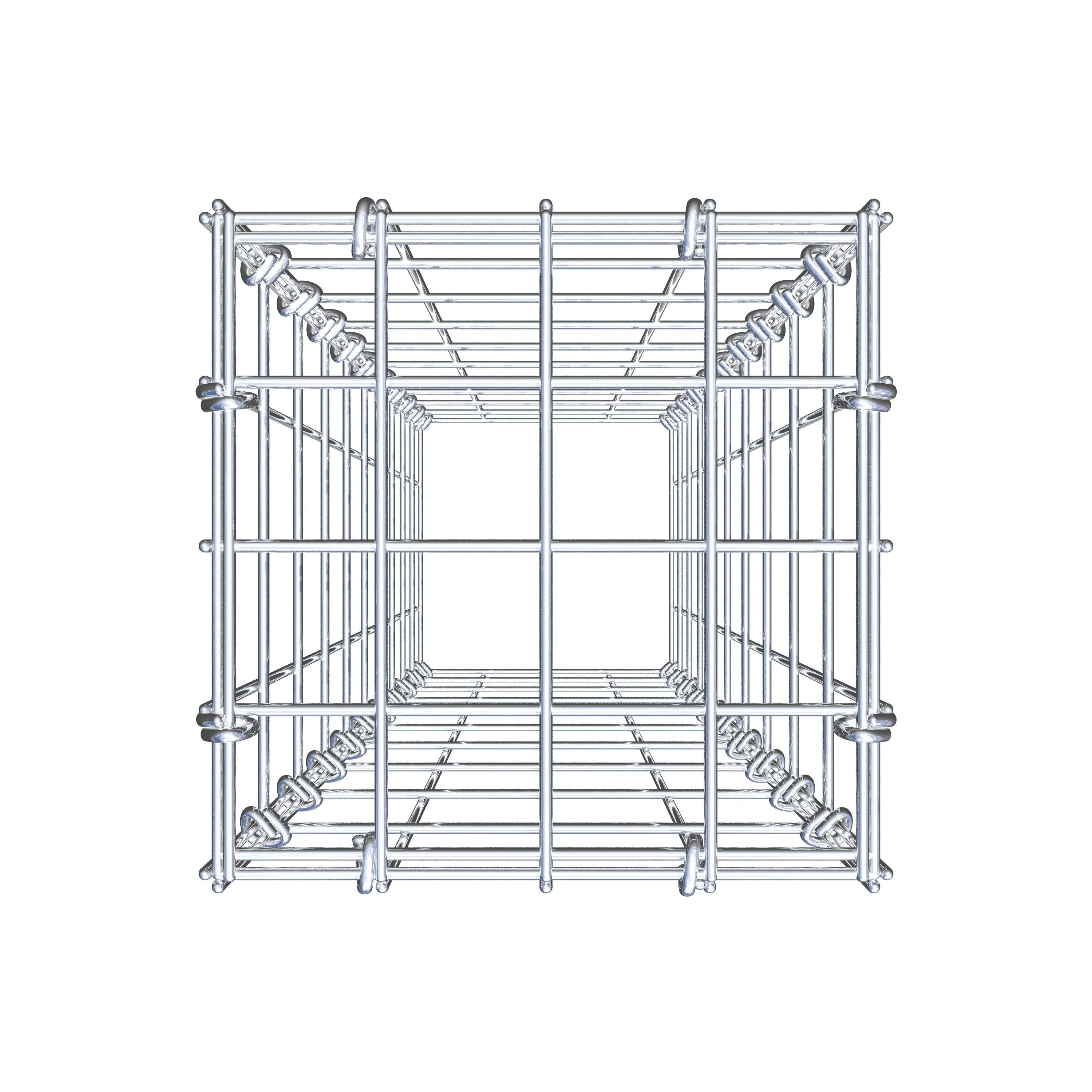 Anbaugabione Typ 3 100 cm x 20 cm x 20 cm (L x H x T), Maschenweite 5 cm x 10 cm, C-Ring