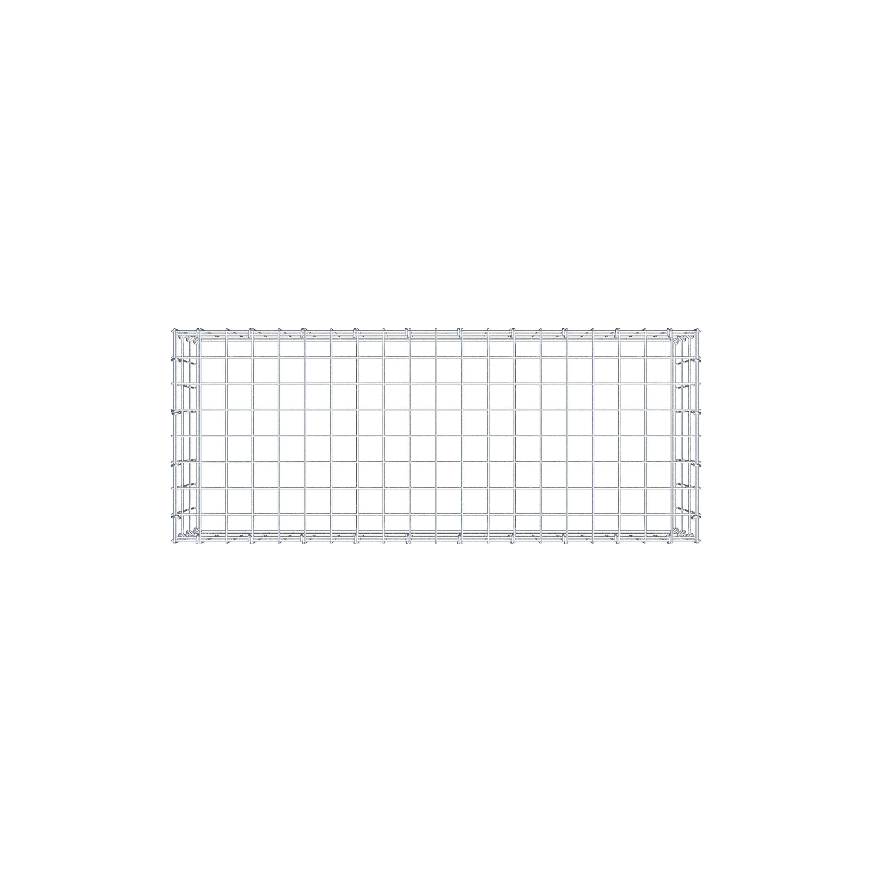 Anbaugabione Typ 3 100 cm x 30 cm x 40 cm (L x H x T), Maschenweite 5 cm x 10 cm, C-Ring
