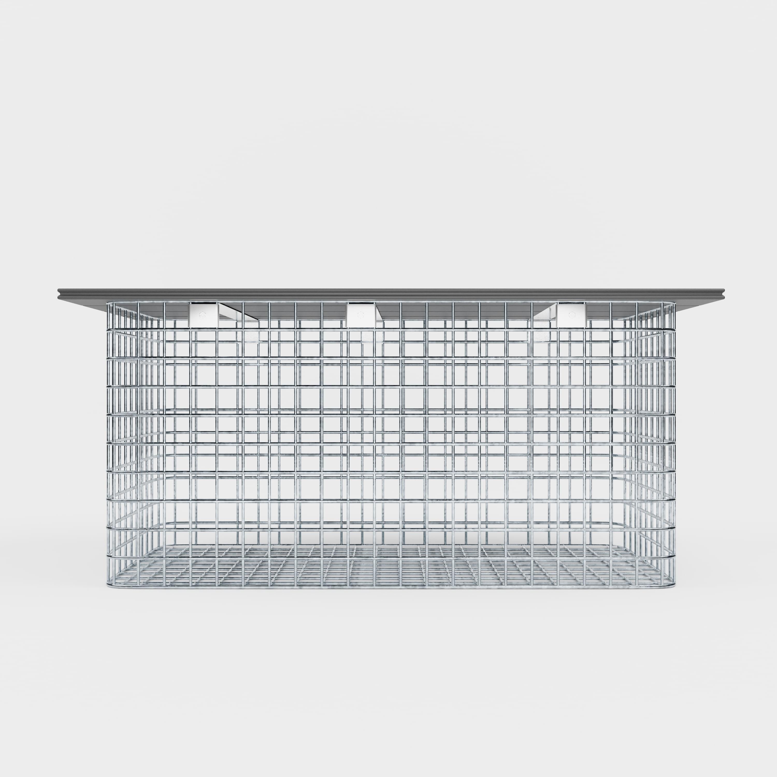 Tuinbank 102 x 50 x 52 cm MW 5 x 5 cm thermisch verzinkt, met gerecycled blad in antraciet