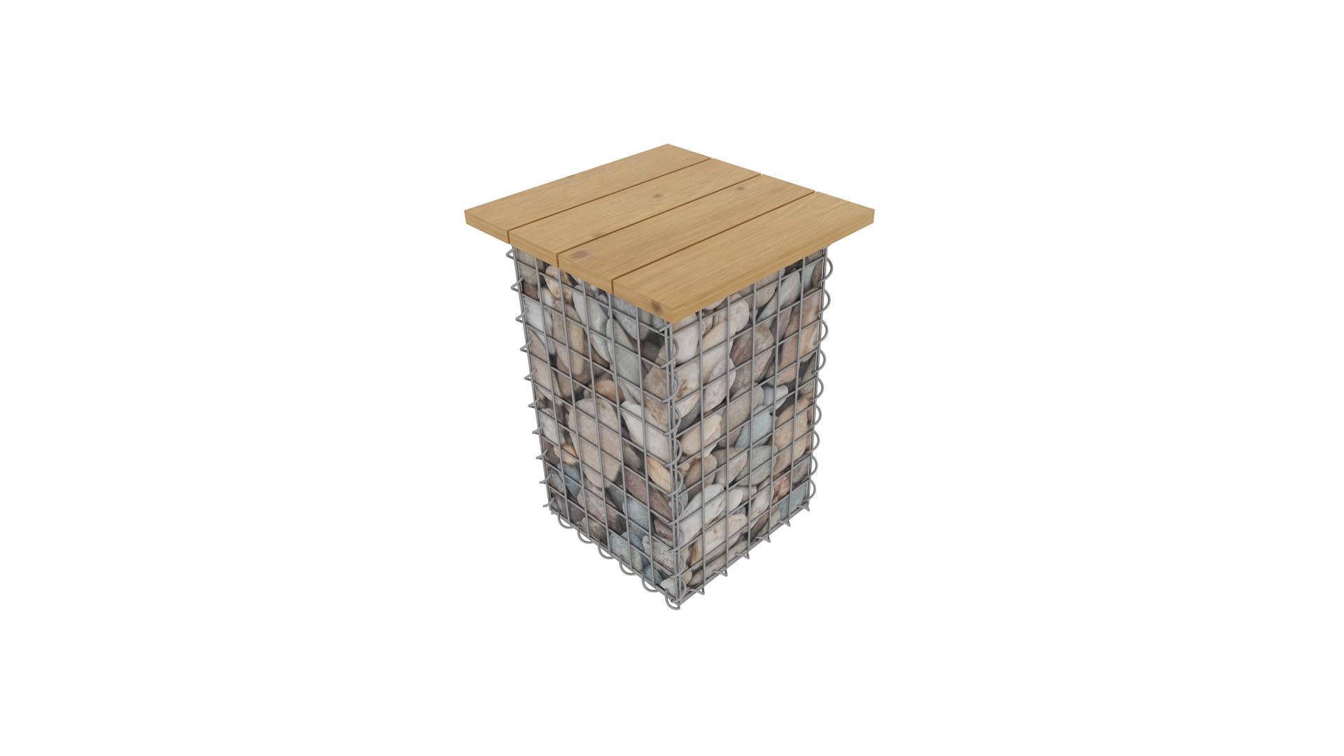 Tabouret Spirale MW 5 x 5 TEAK