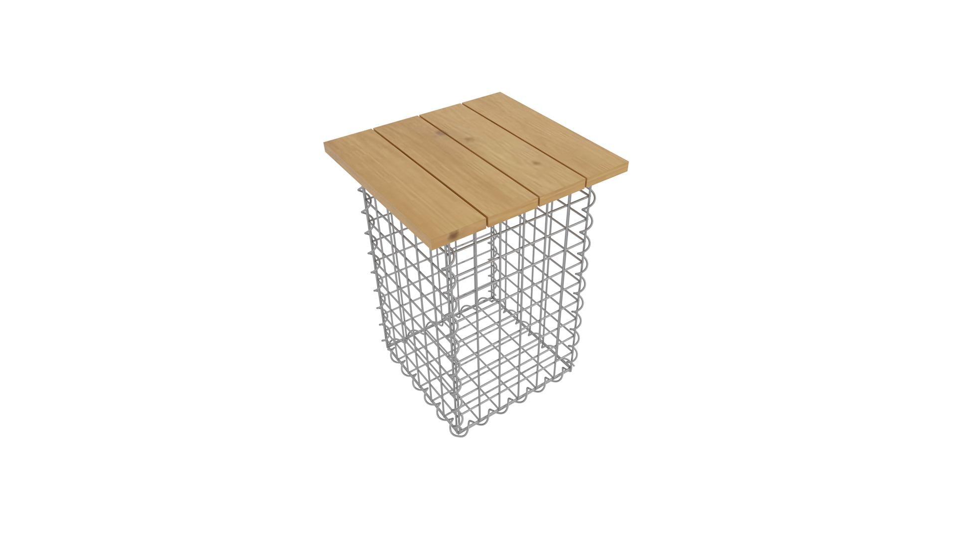 Tabouret Spirale MW 5 x 5 TEAK