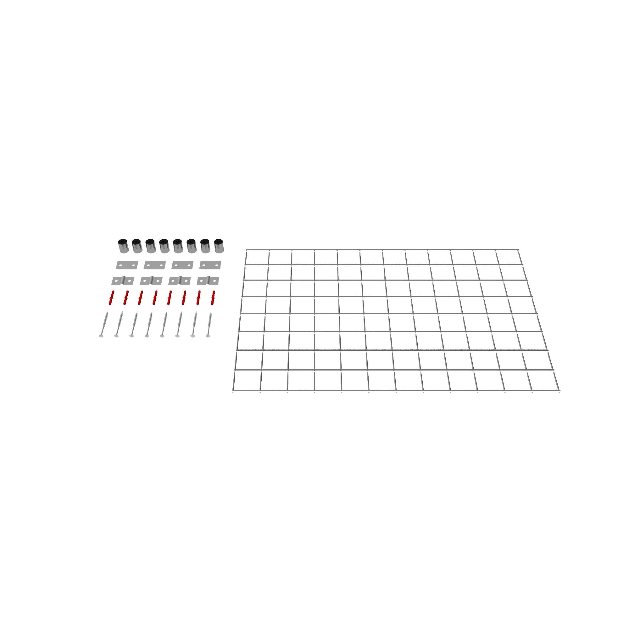 Dekorativt gitter / espalier (inklusive monteringsmateriale) maskestørrelse 5 x 5 cm